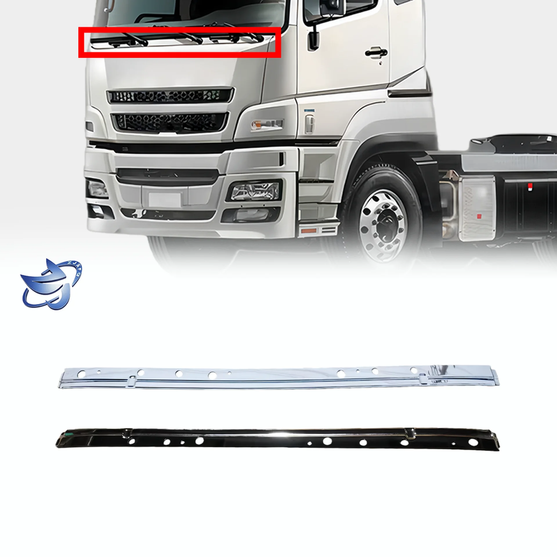 Chrome Plastic Wiper Panel / Arm for Mitsubishi Fuso F420