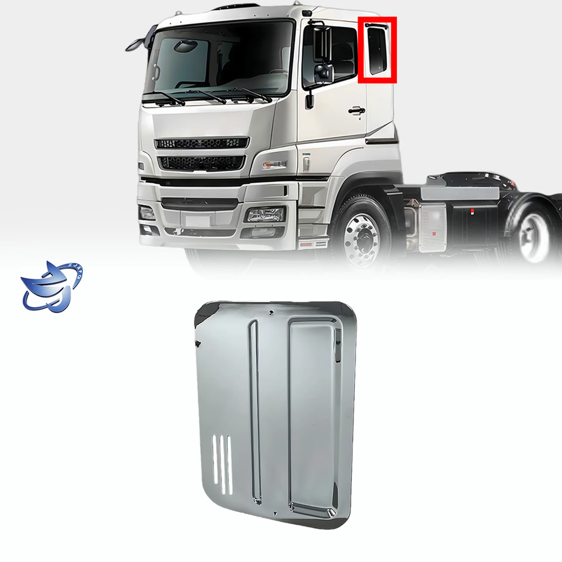 Chrome Plastic Pillar Garnish for Mitsubishi Fuso F420