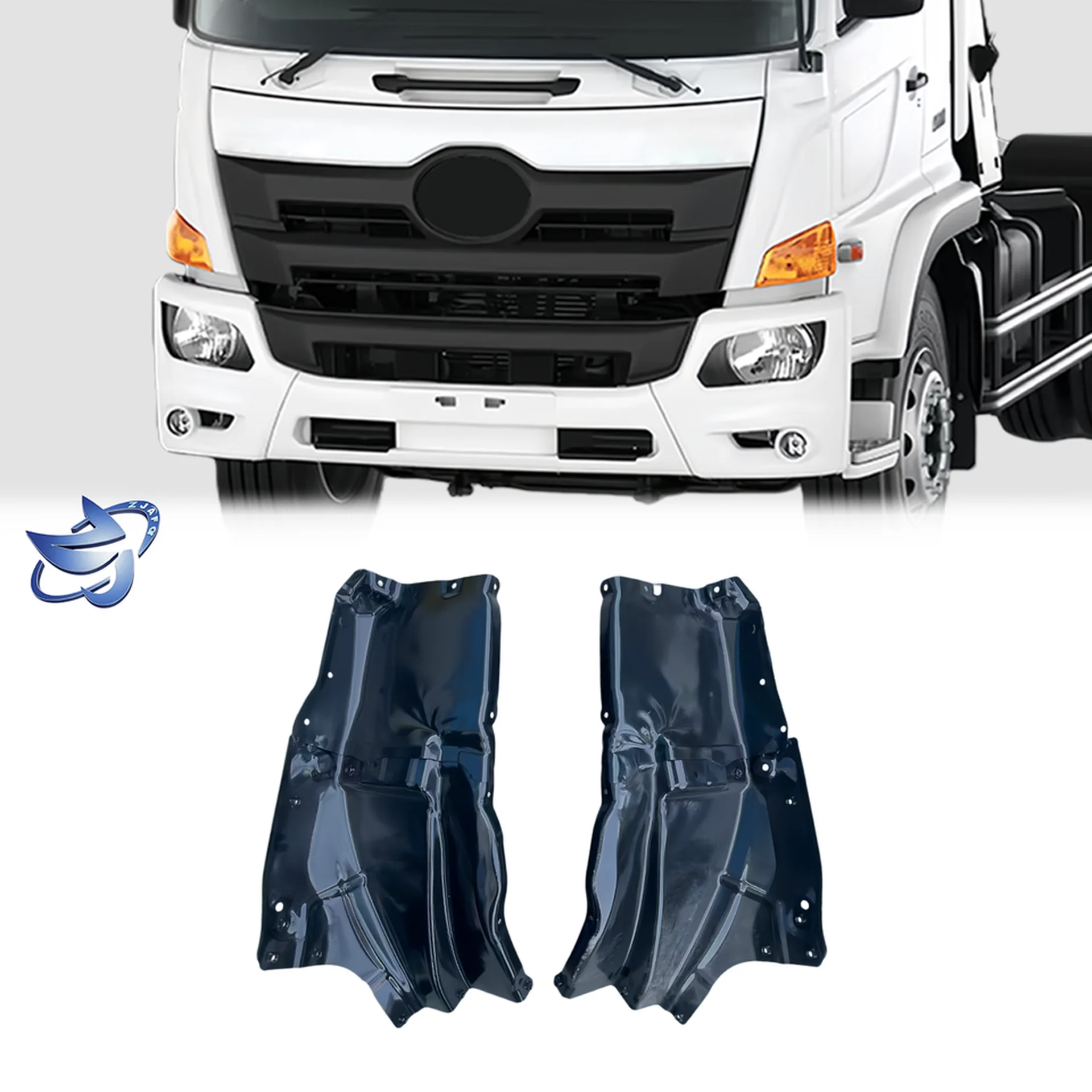 70*33CM Black Metal Step Panel for Hino Victor