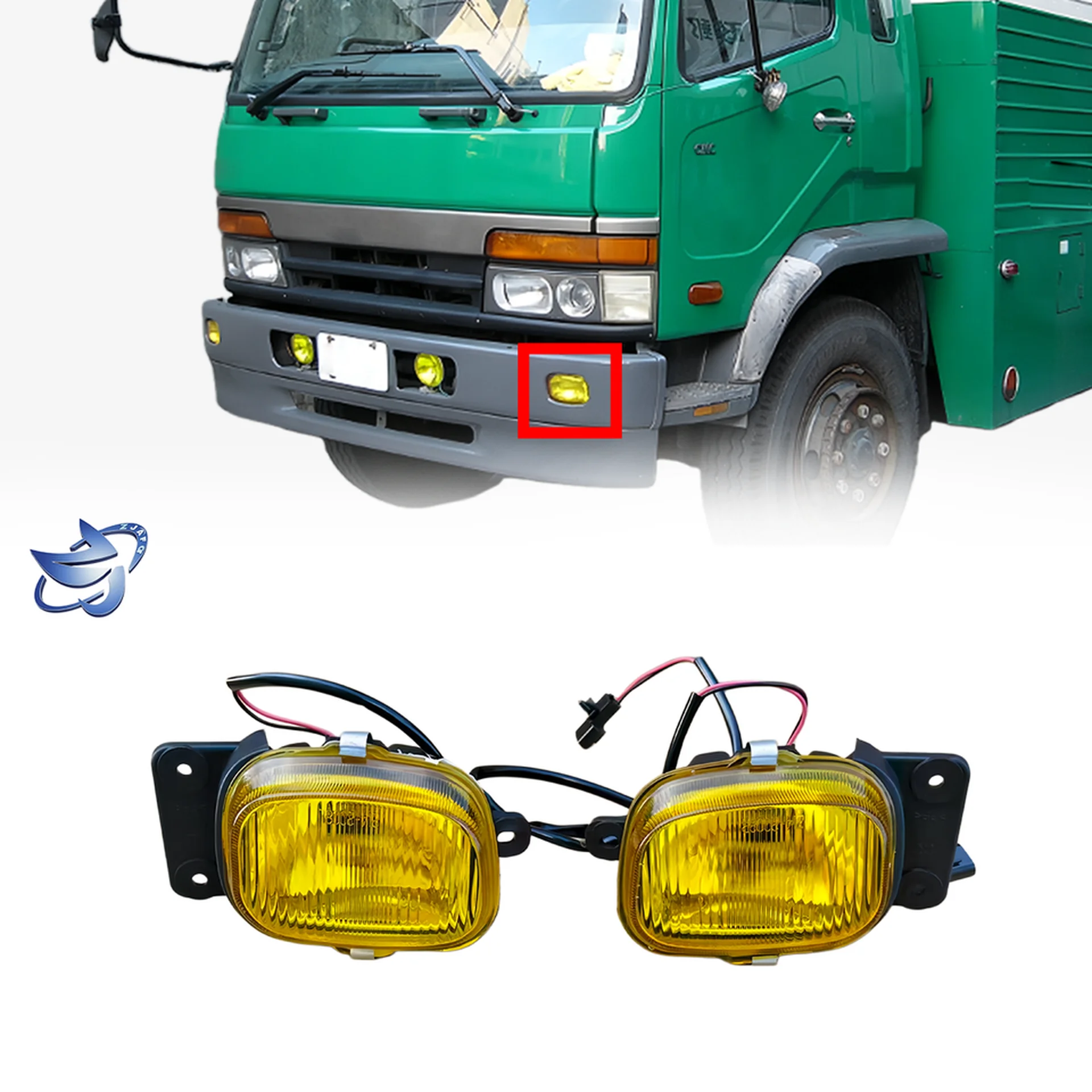 5CM Plastic Fog Lamp for Mitsubishi FN627 / FM617
