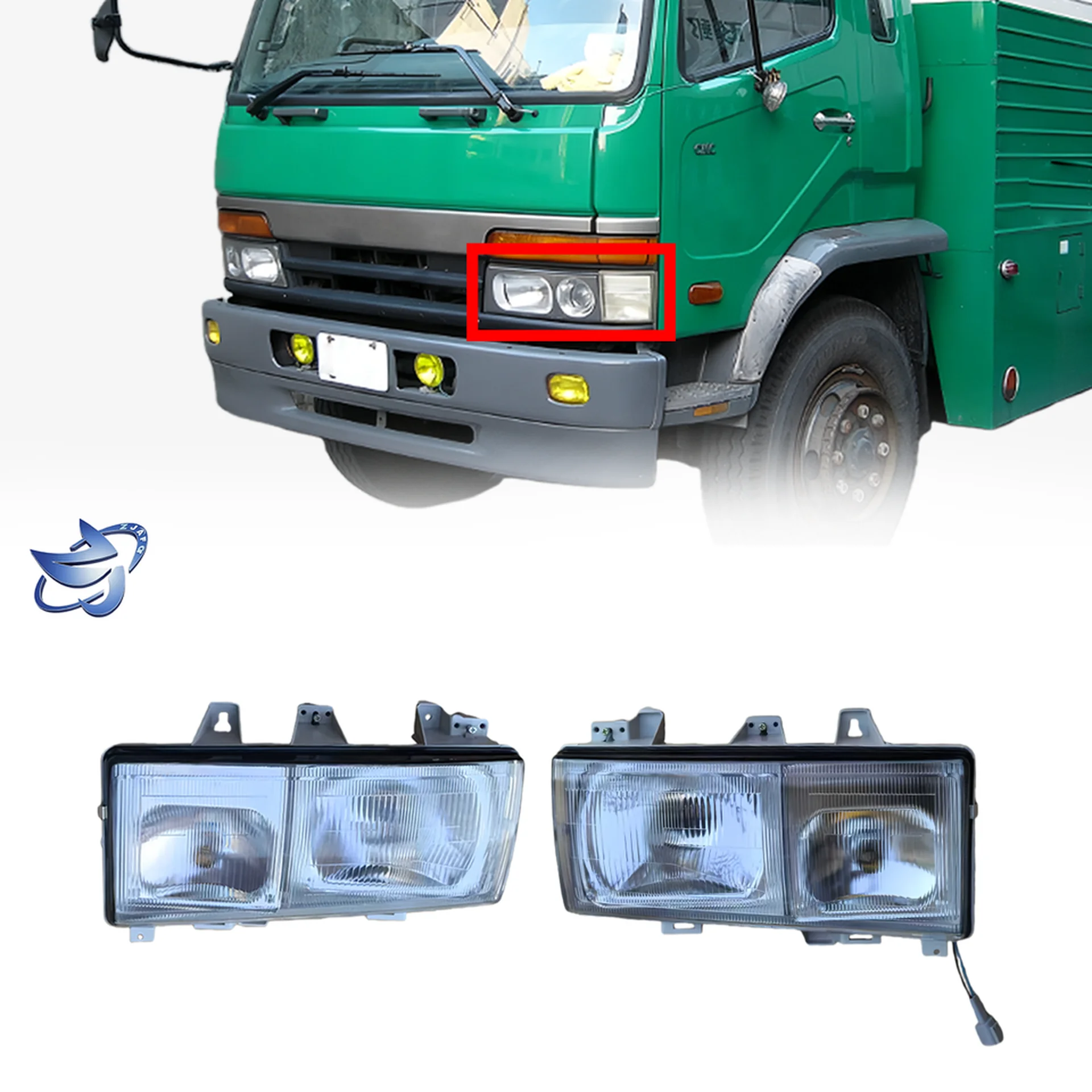 12/24V / 24V Plastic Head Lamp for Mitsubishi FN627 / FM617