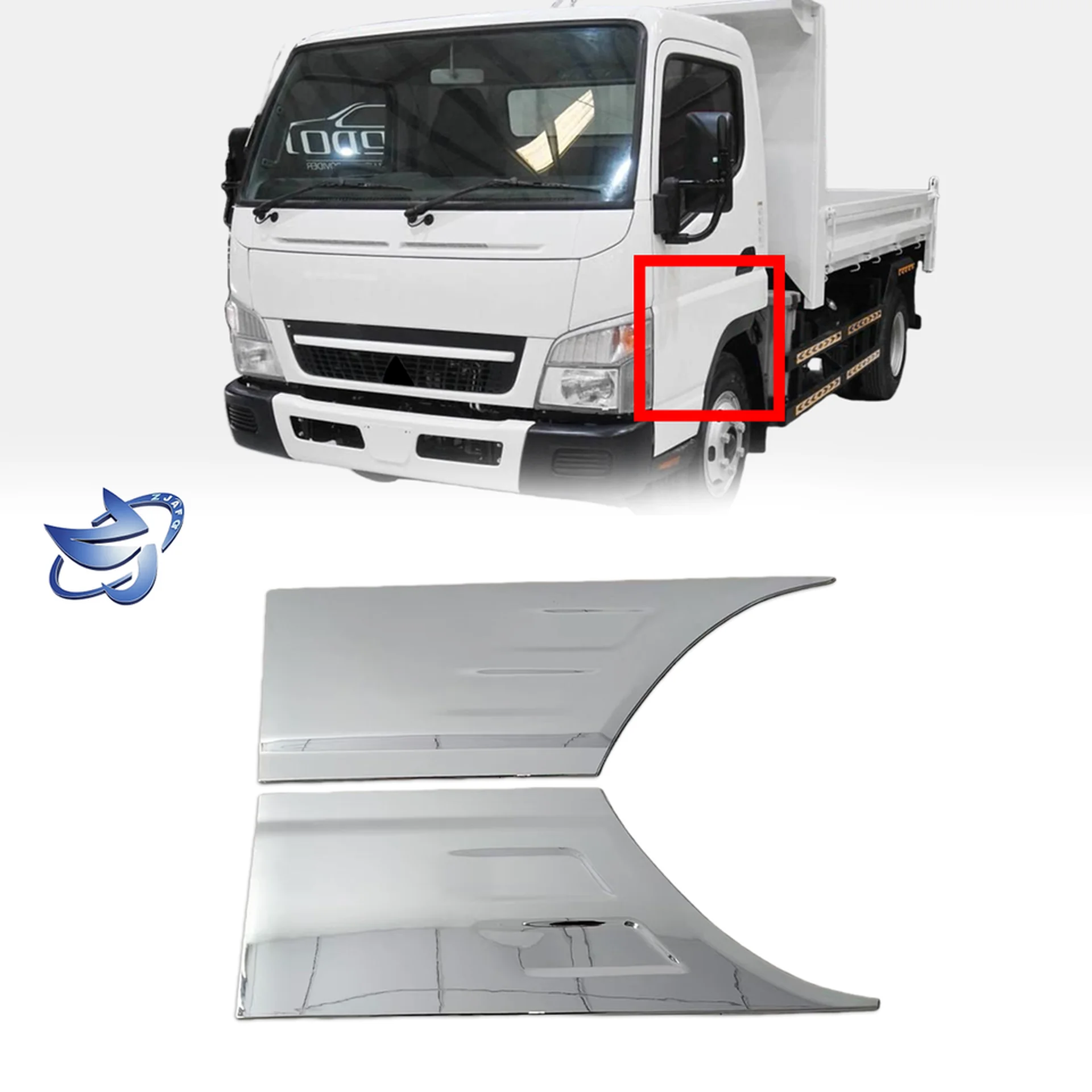 Chrome Plastic Door / Window Trim for Mitsubishi Canter 2007