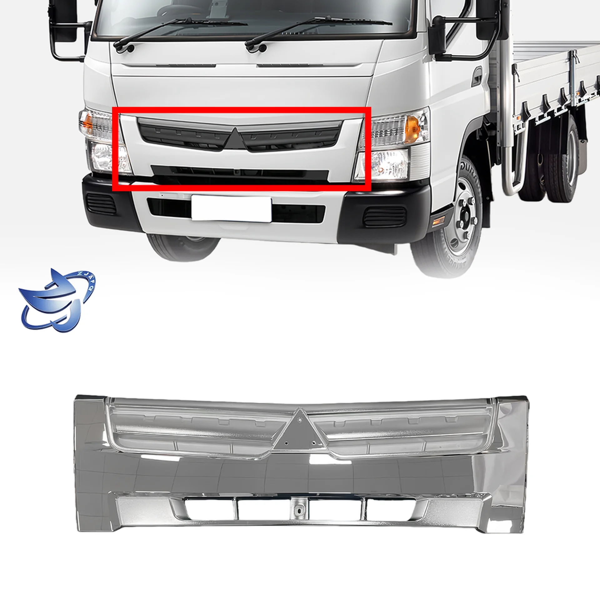 Chrome Plastic Grille for Mitsubishi Canter 2010