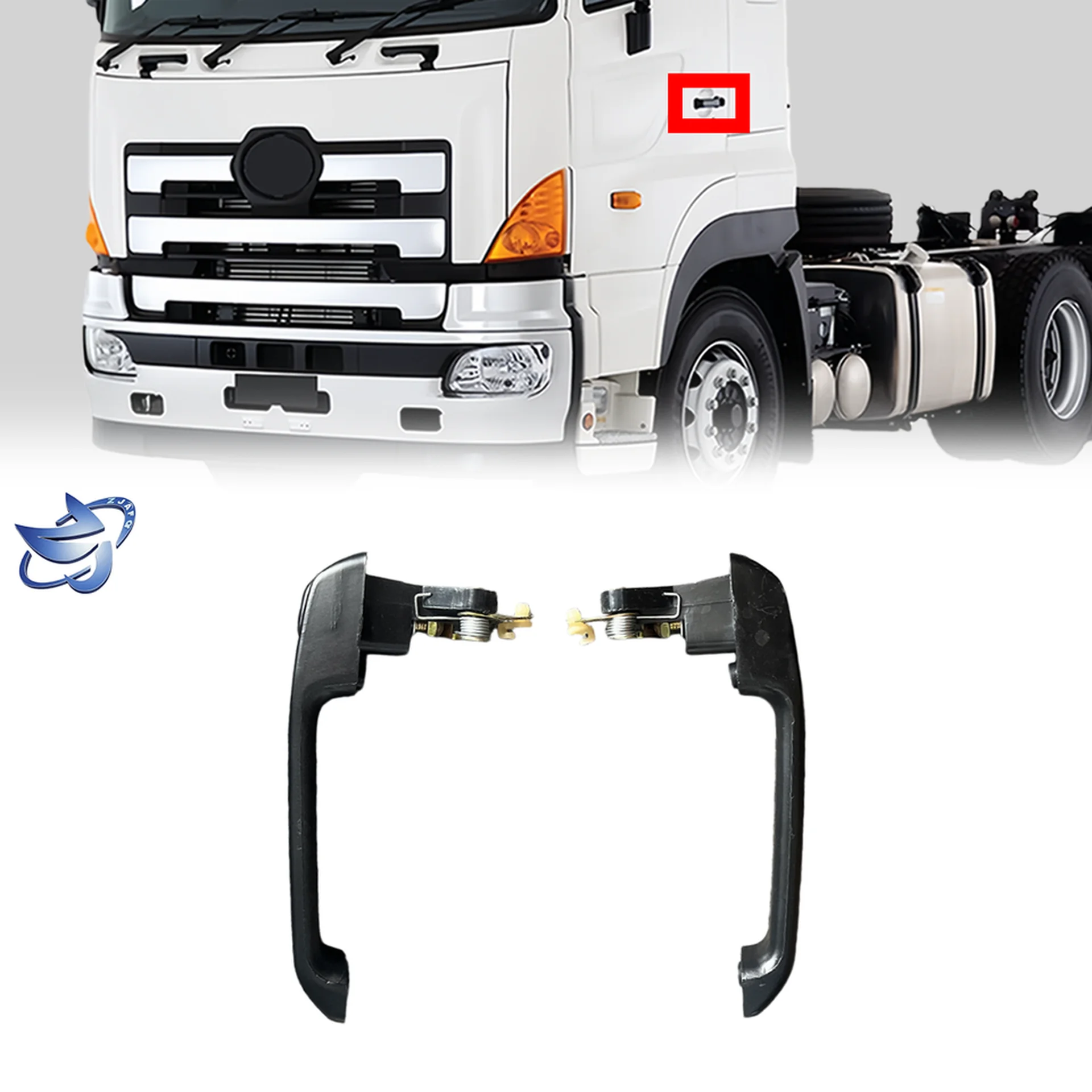 Black Plastic Door Handle for Hino Mega 700