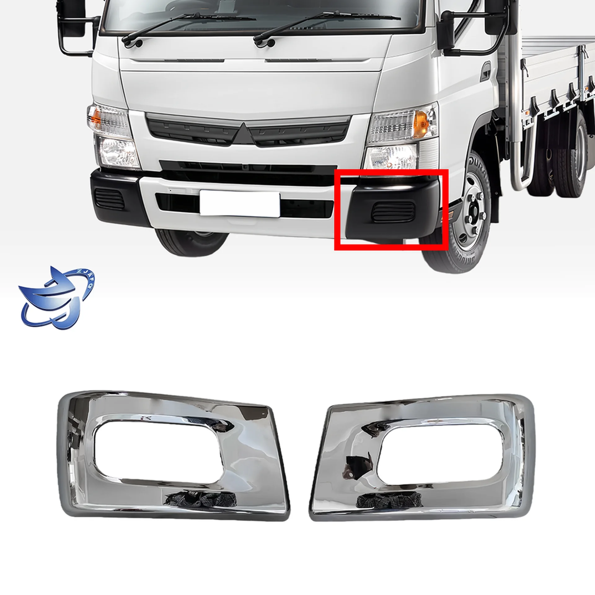 Chrome Plastic Fog Lamp for Mitsubishi Canter 2010