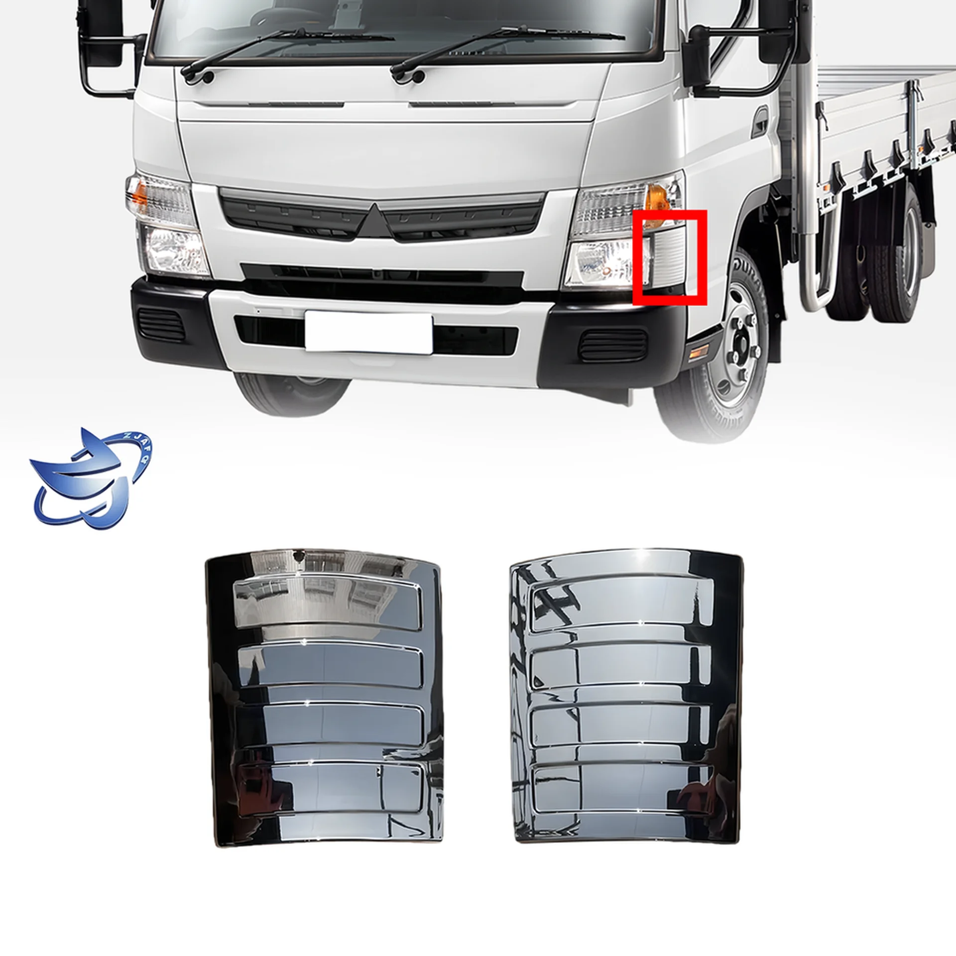 Chrome Plastic Corner Lamp for Mitsubishi Canter 2010