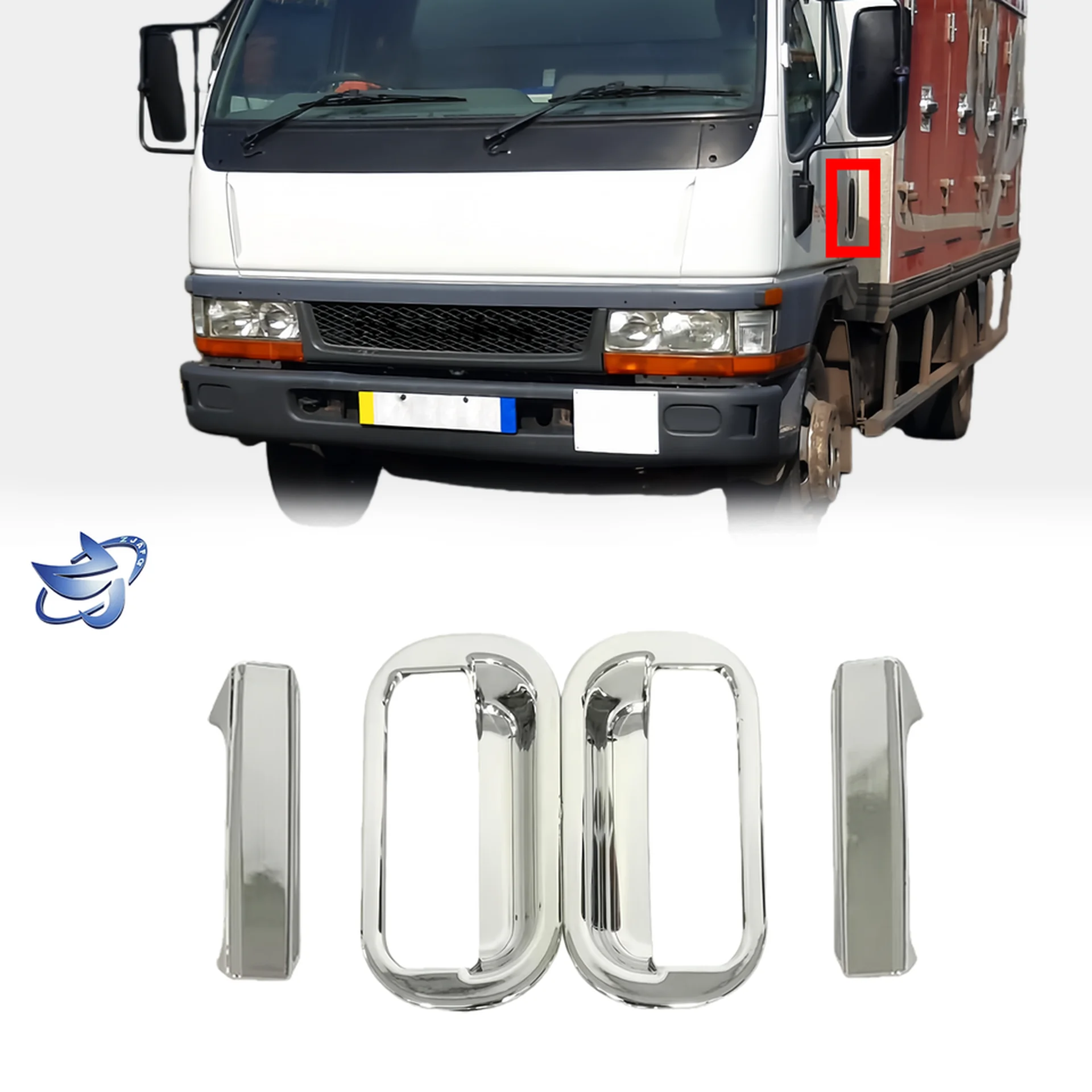 Chrome Plastic Door Handle for Mitsubishi FE647 / FE511