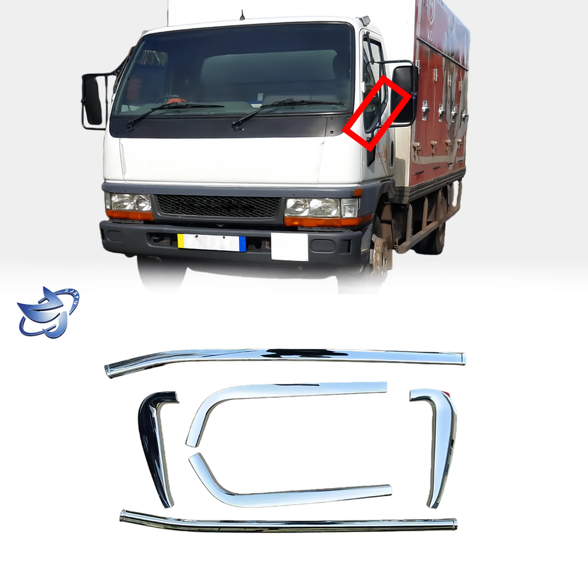 Chrome Plastic Door / Window Trim for Mitsubishi FE647 / FE511