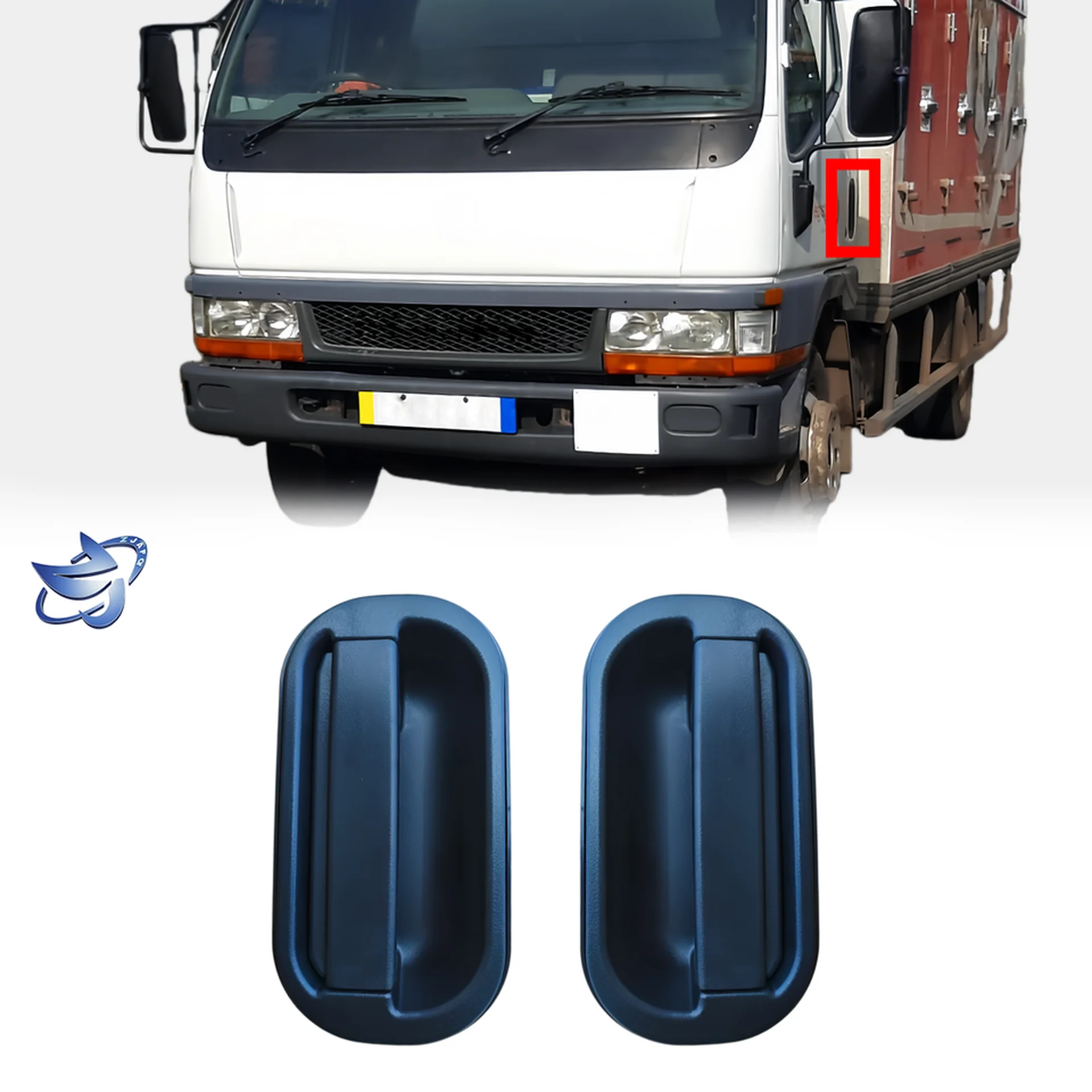 Black Plastic Door Handle for Mitsubishi FE647 / FE511