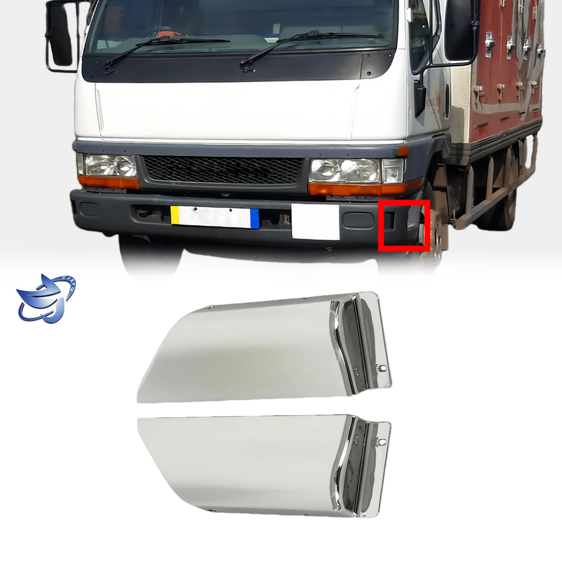 Chrome Plastic Step Panel for Mitsubishi FE647 / FE511
