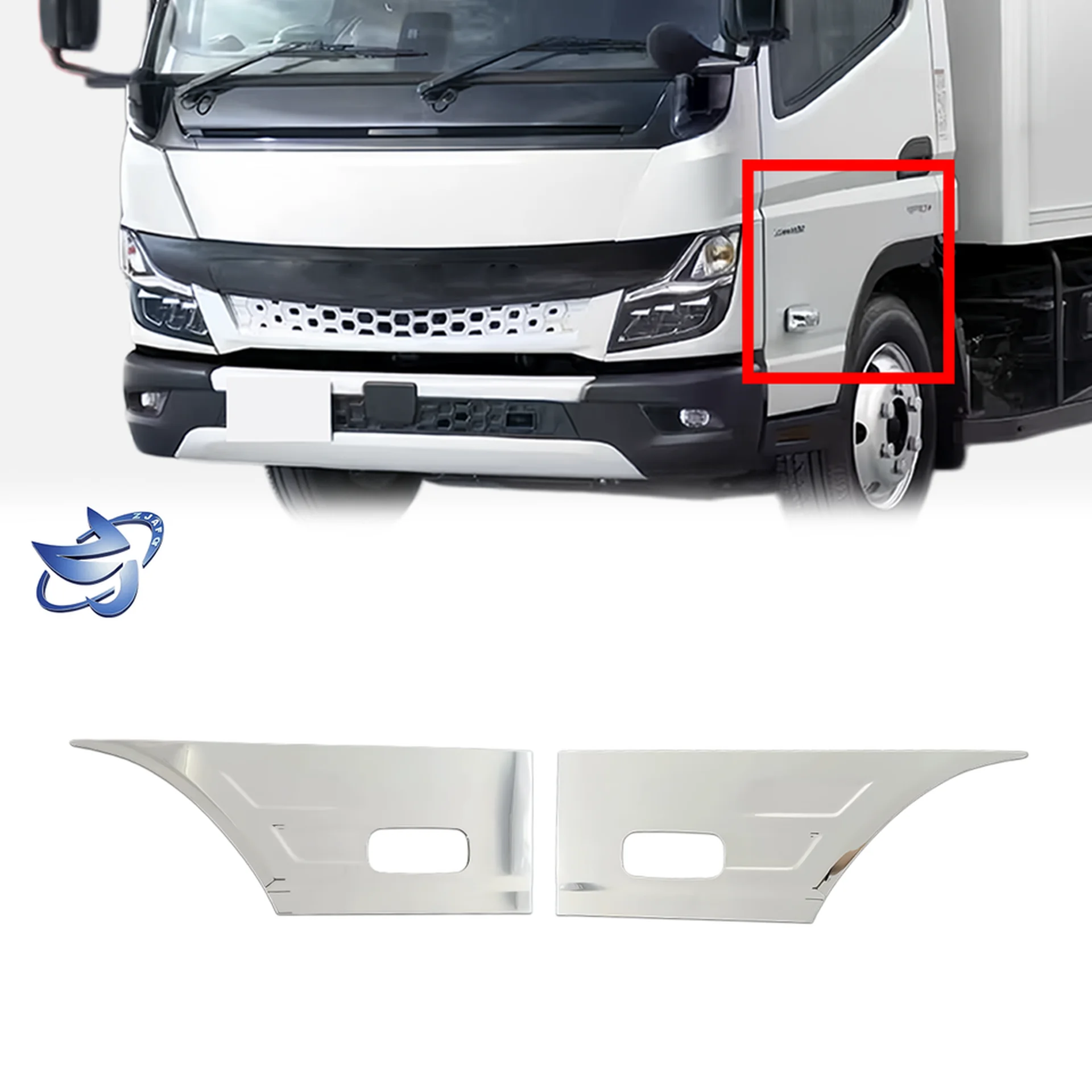 Chrome Plastic Door / Window Trim for Mitsubishi Fuso 2020