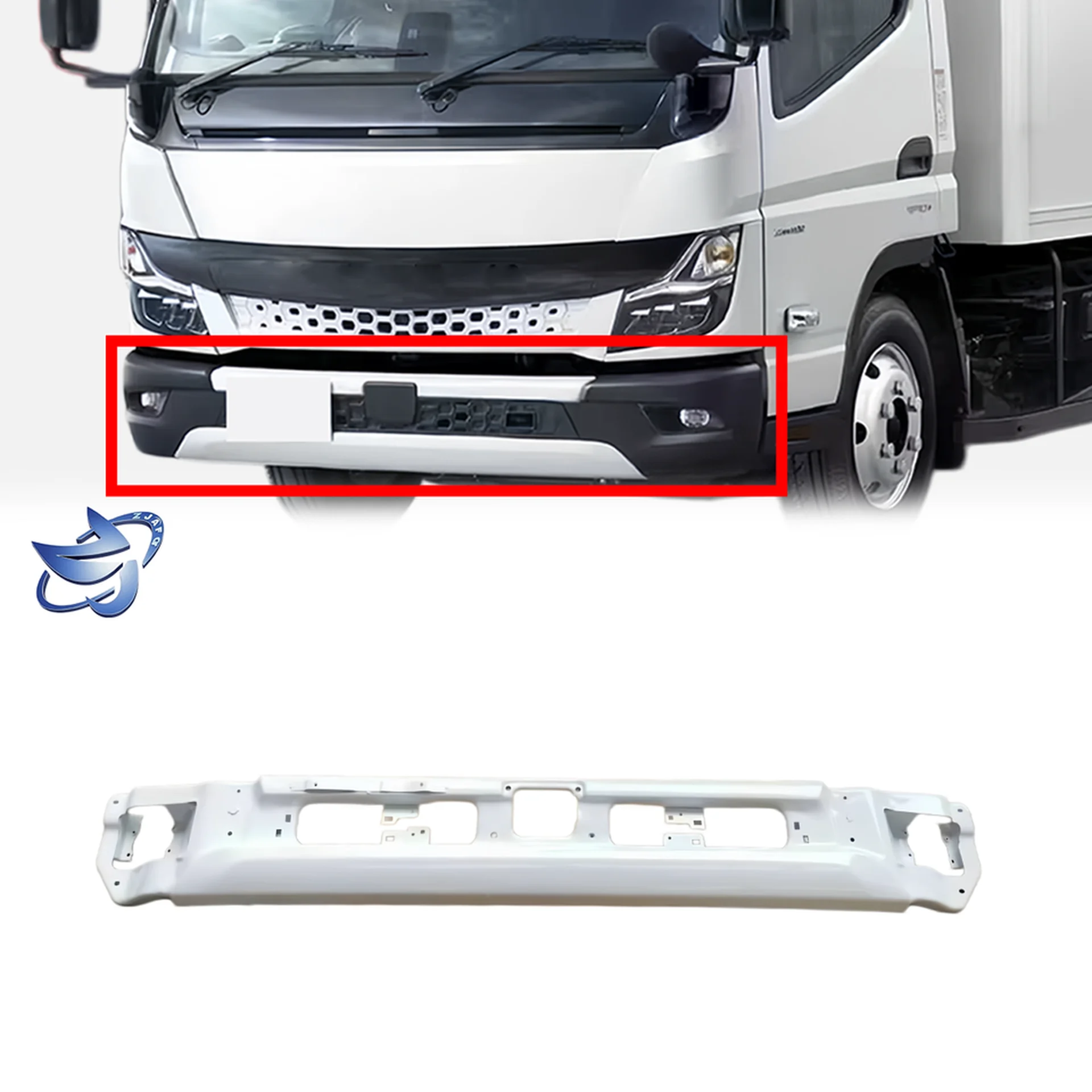 158/188CM White Metal Bumper for Mitsubishi Fuso 2020