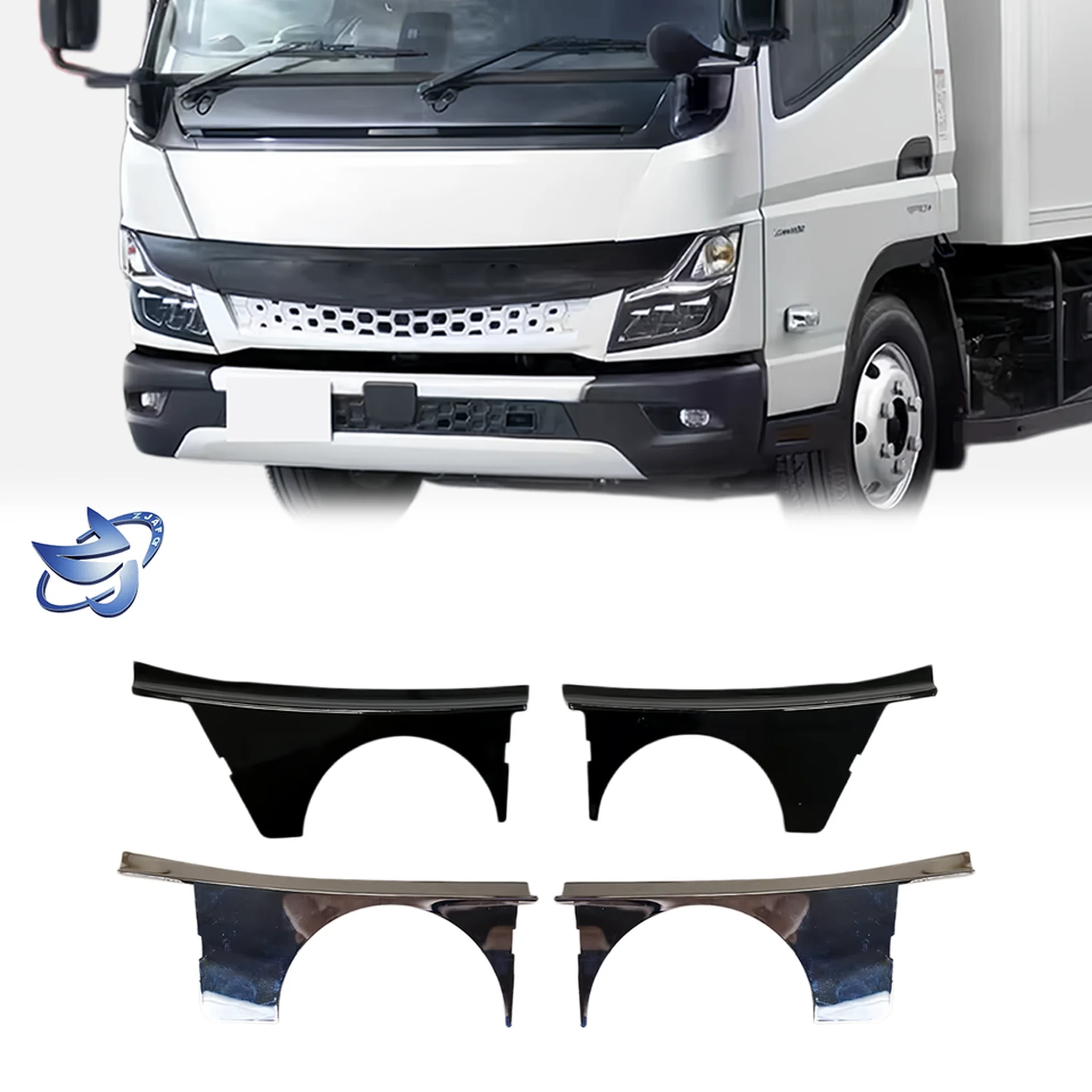 Chrome / Black Plastic Mirror / Mirror Cover for Mitsubishi Fuso 2020