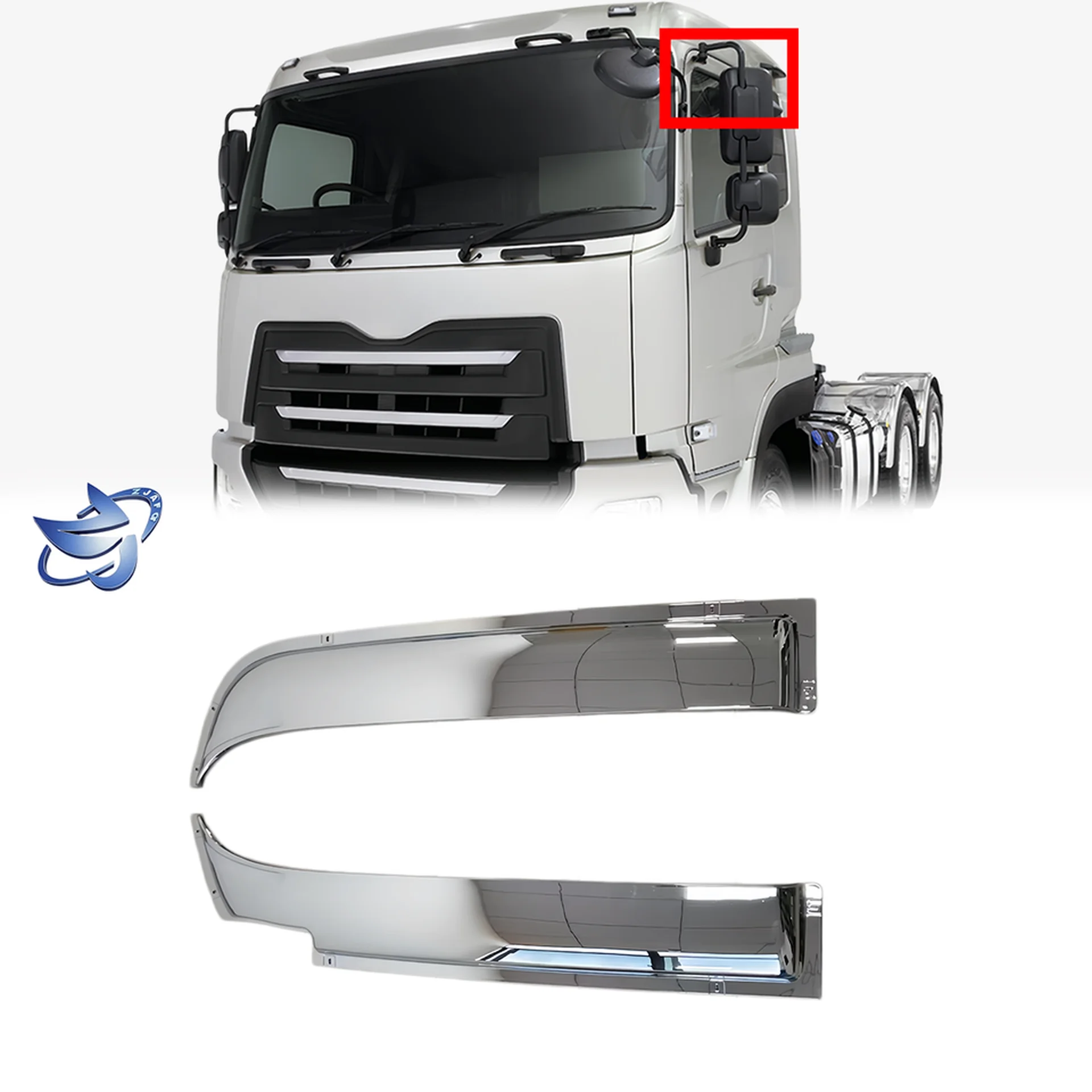 Chrome Plastic Fender / Mud Flap for Nissan UD / Quon