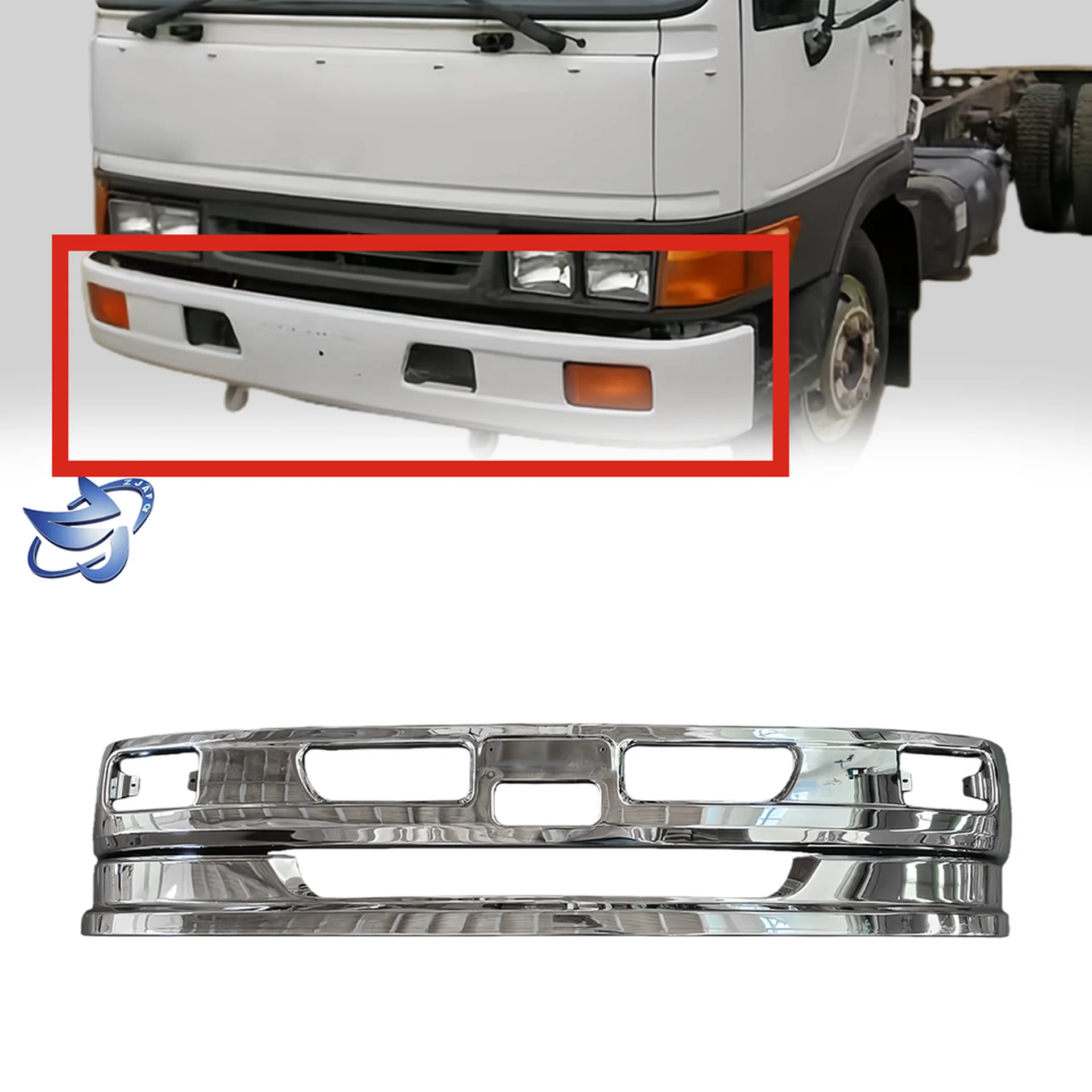 200CM Chrome Metal Bumper for Hino FB4J / FC4J