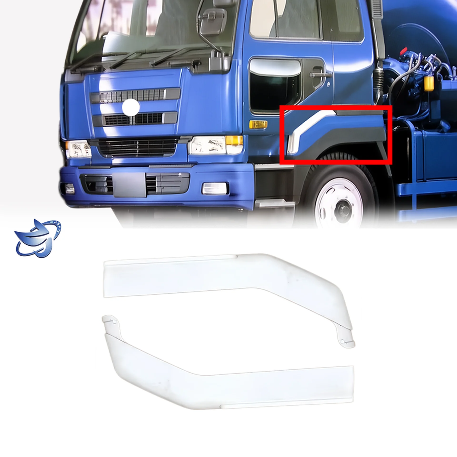 White Plastic Fender / Mud Flap for Nissan UD Generic