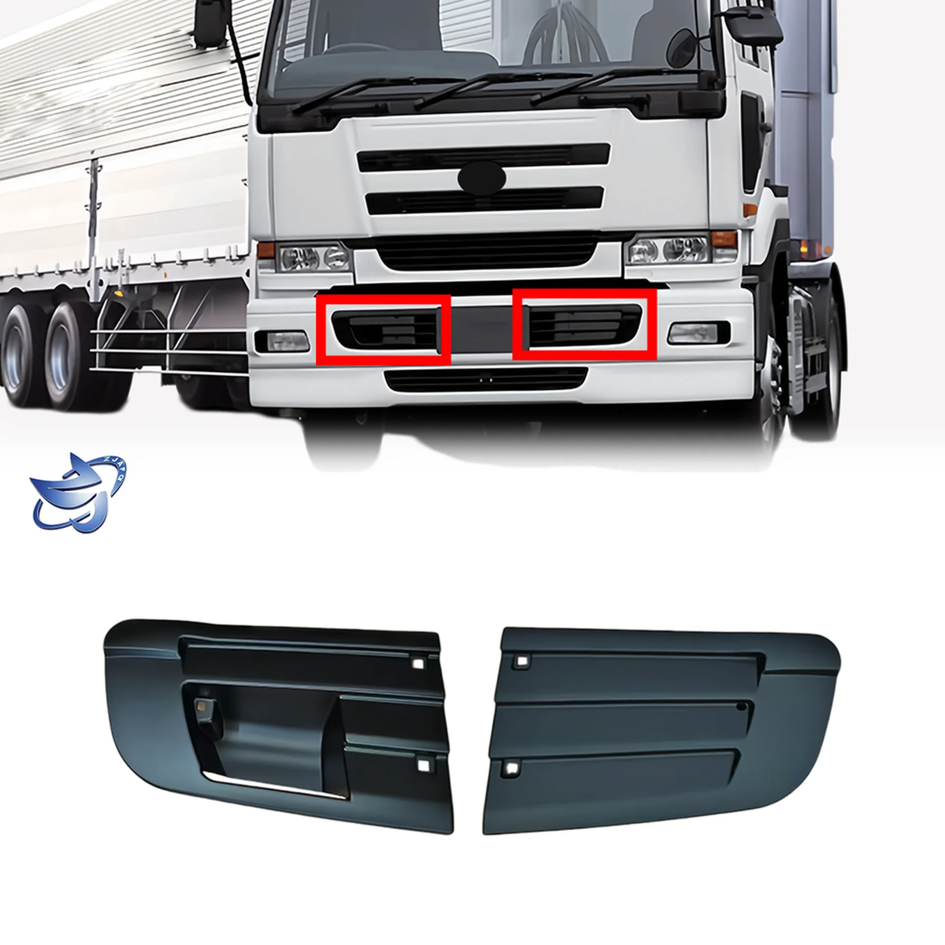 Chrome / Black Plastic Bumper for Nissan CWA451 / UD