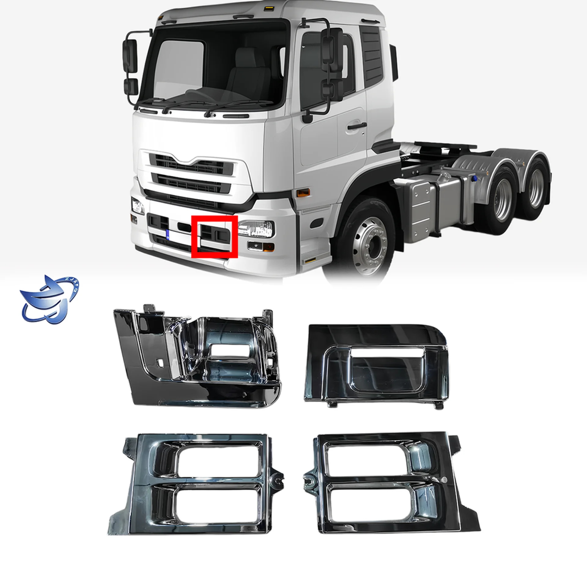 Chrome Plastic Bumper for Nissan UD / Quon