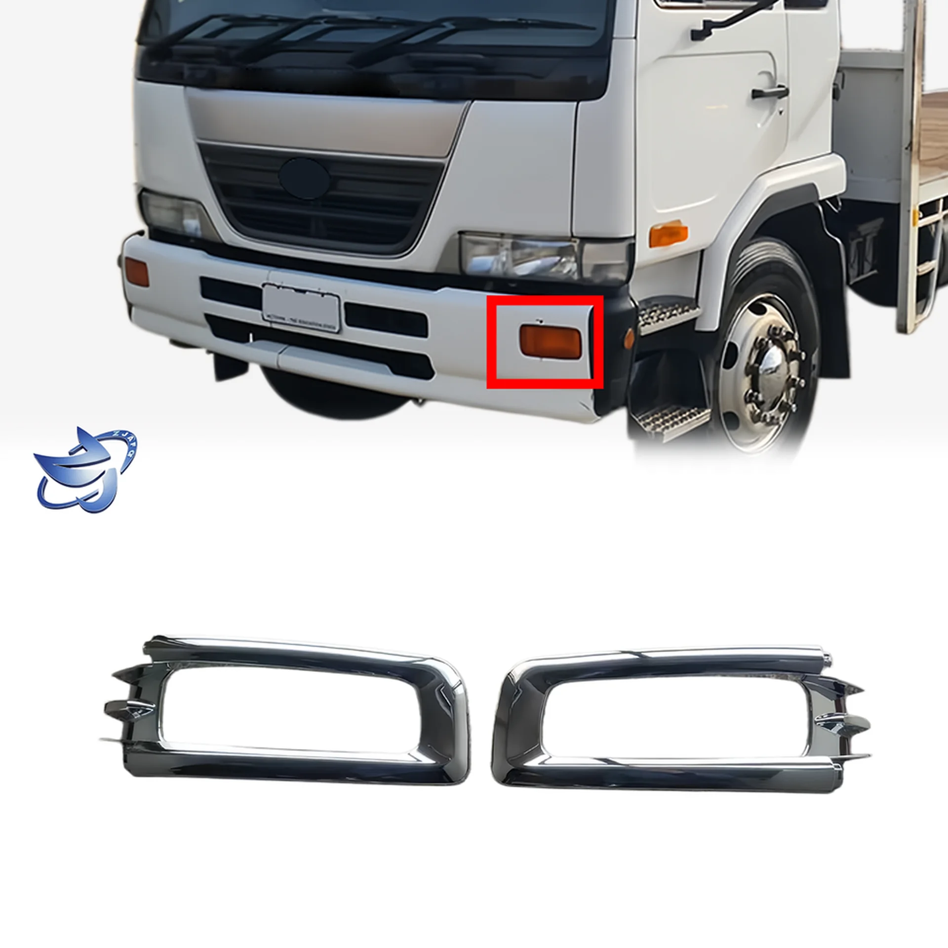 Chrome Plastic Fog Lamp for Nissan PKB / CWM454