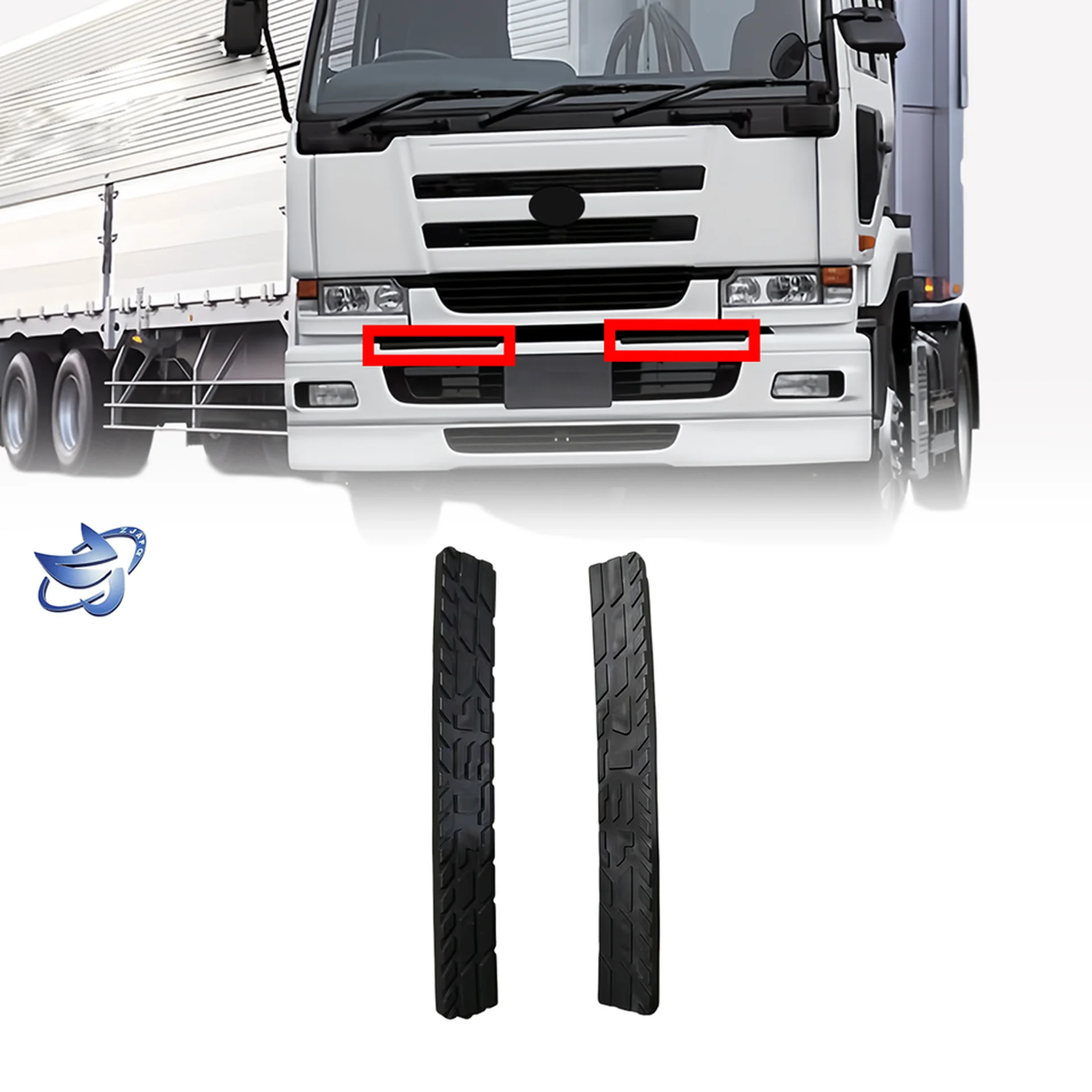 50*6CM Black Plastic Door / Window Trim for Nissan CWA451 / UD