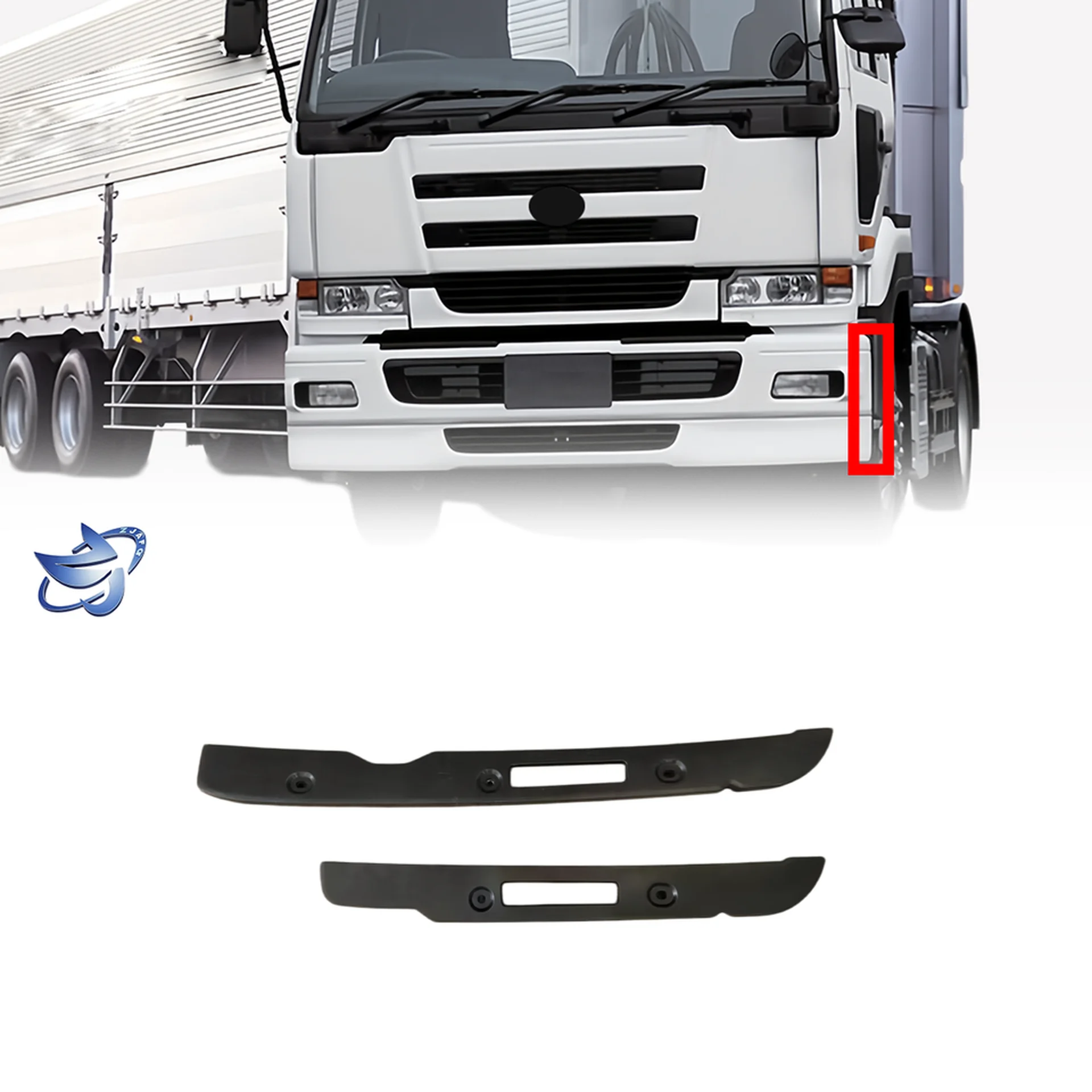 Black Plastic Bumper for Nissan CWA451 / UD