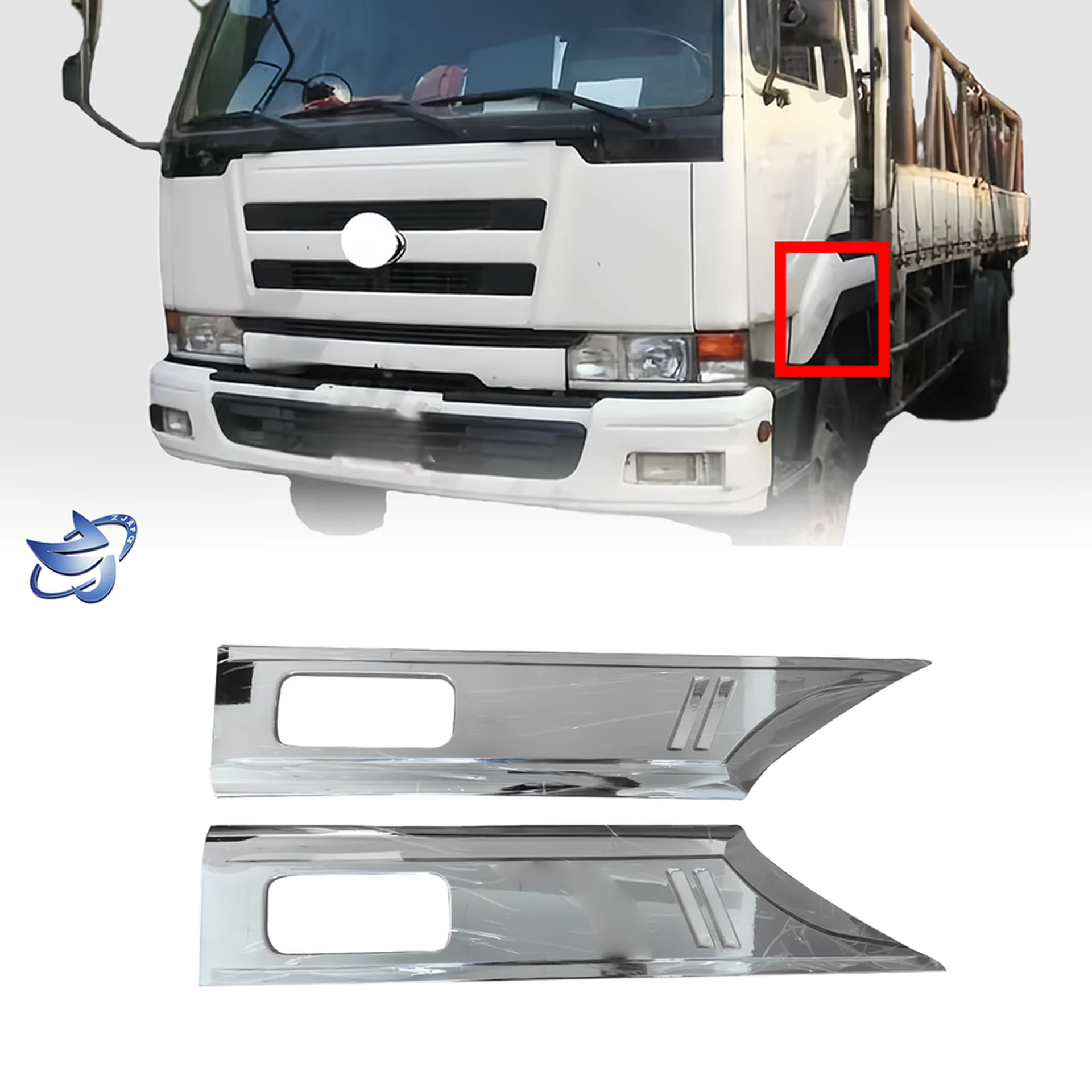 Chrome Plastic Door / Window Trim for Nissan CWA520 / UD