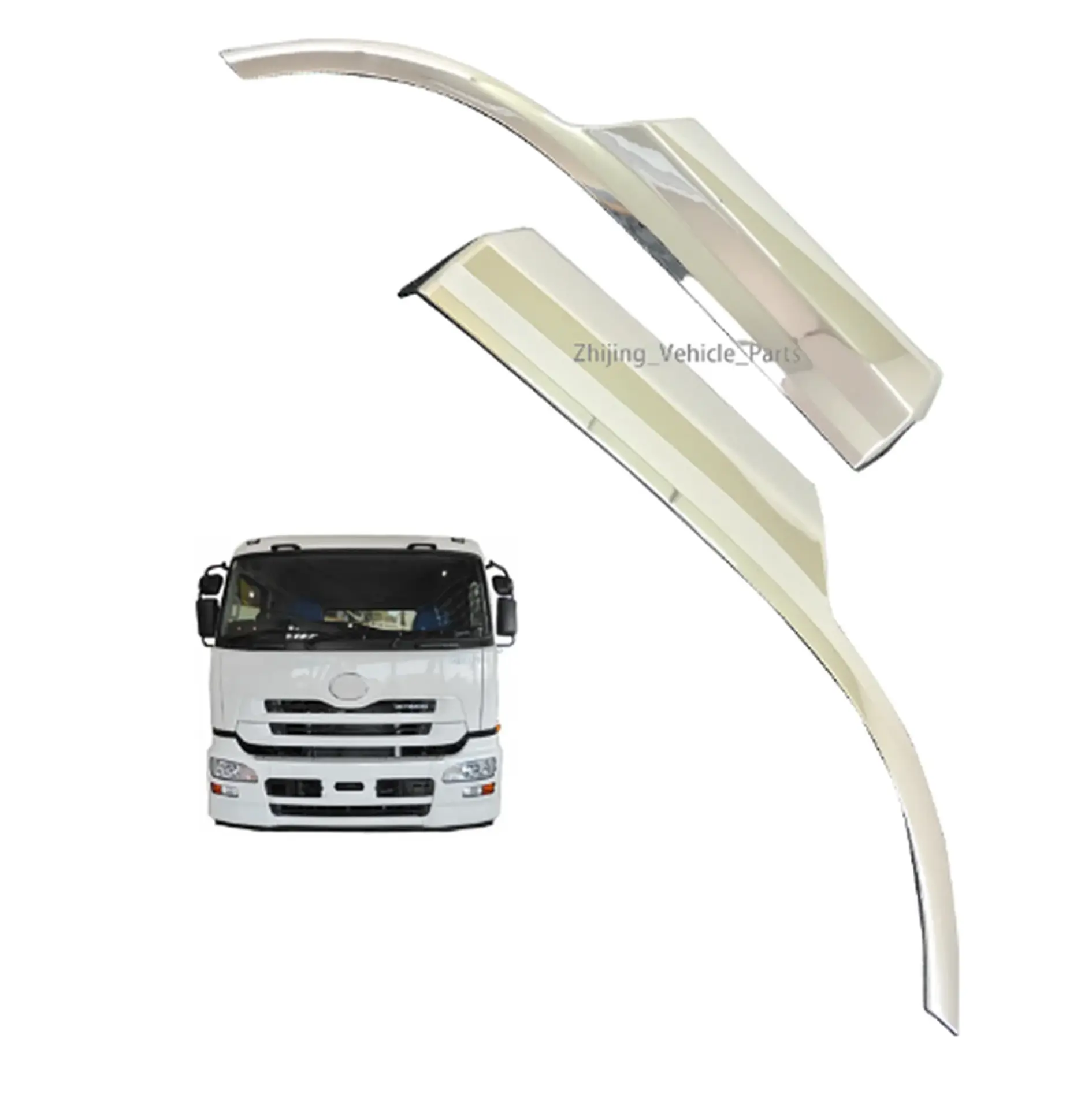Chrome / Black Stainless Steel / Plastic Fender / Mud Flap for Nissan UD Generic