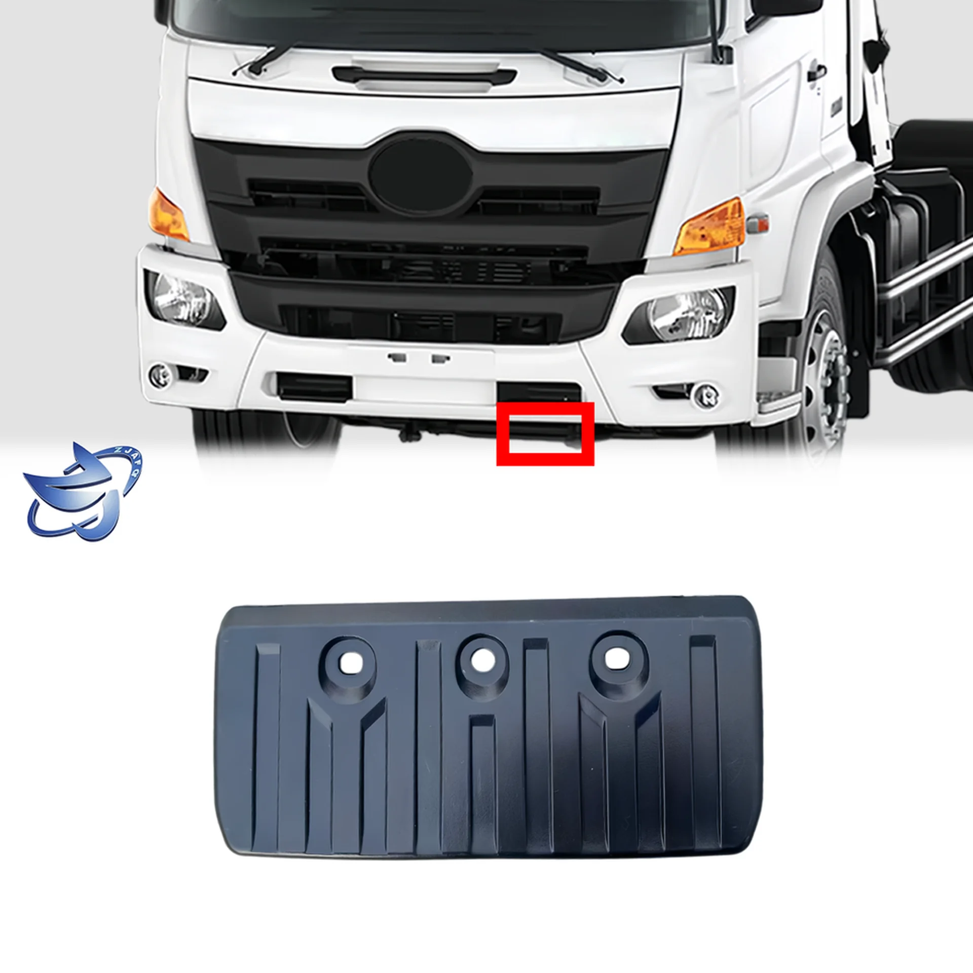 25CM Black Plastic Bumper for Hino Victor