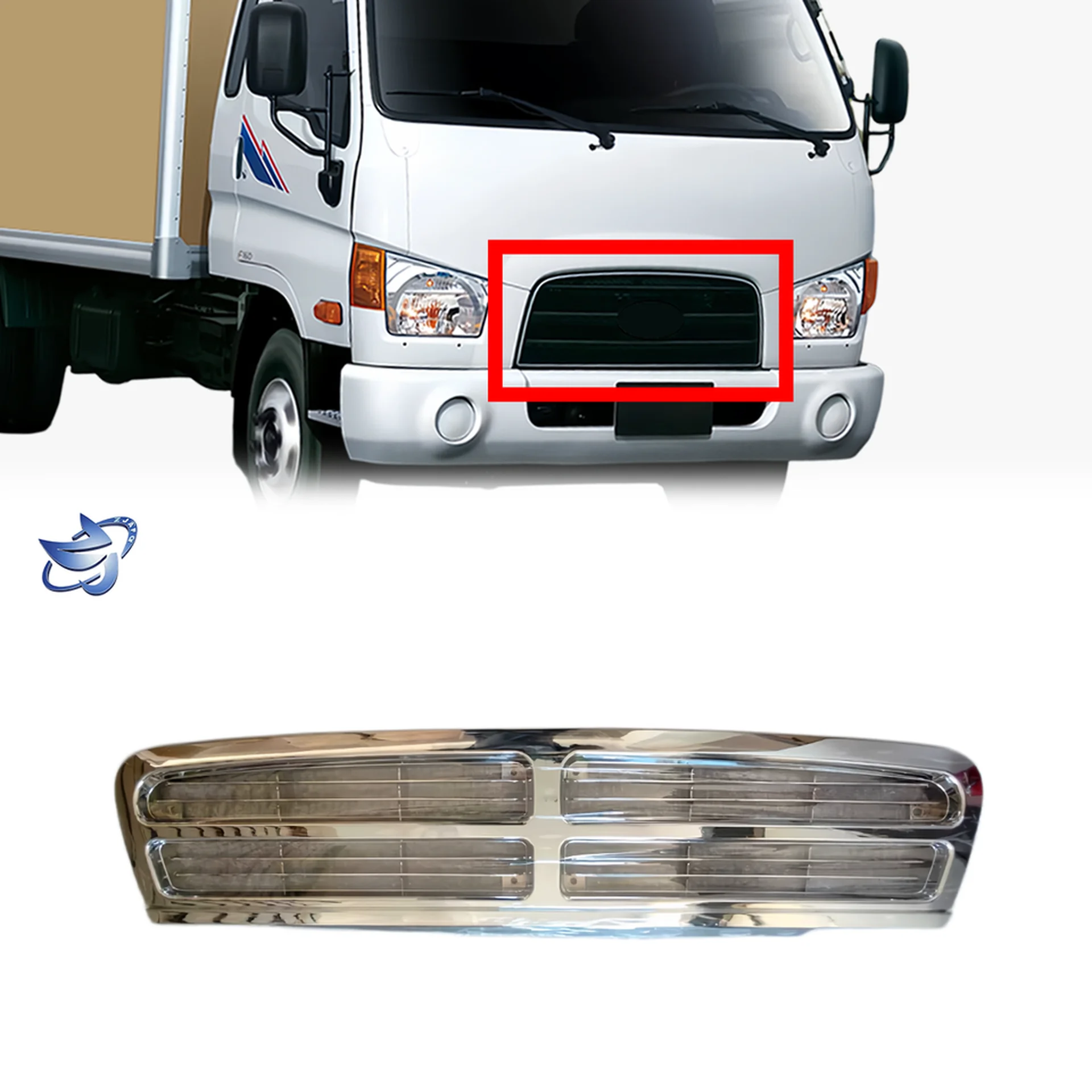 Black / Gray Plastic Grille for Hyundai
