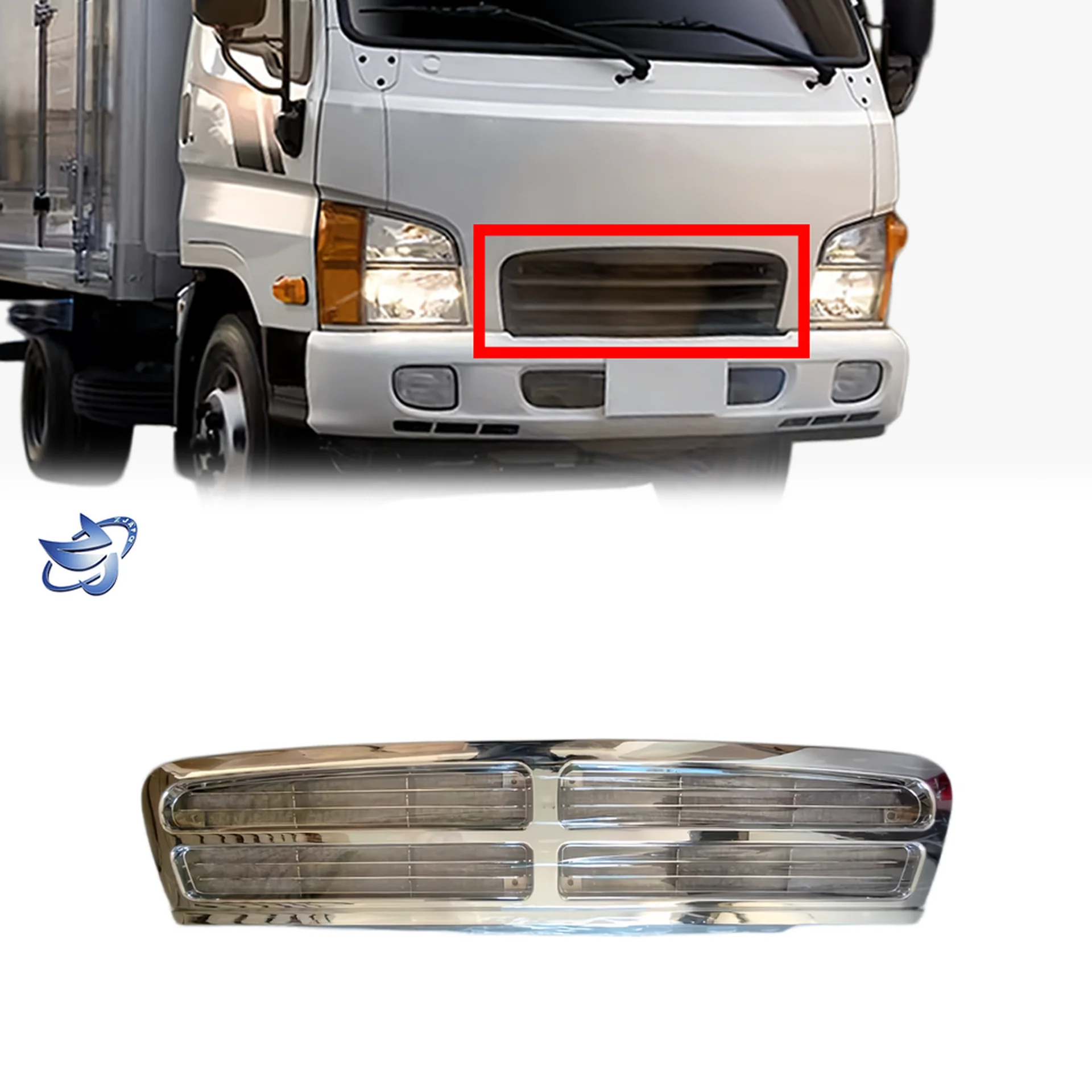 Black / Gray Plastic Grille for Hyundai