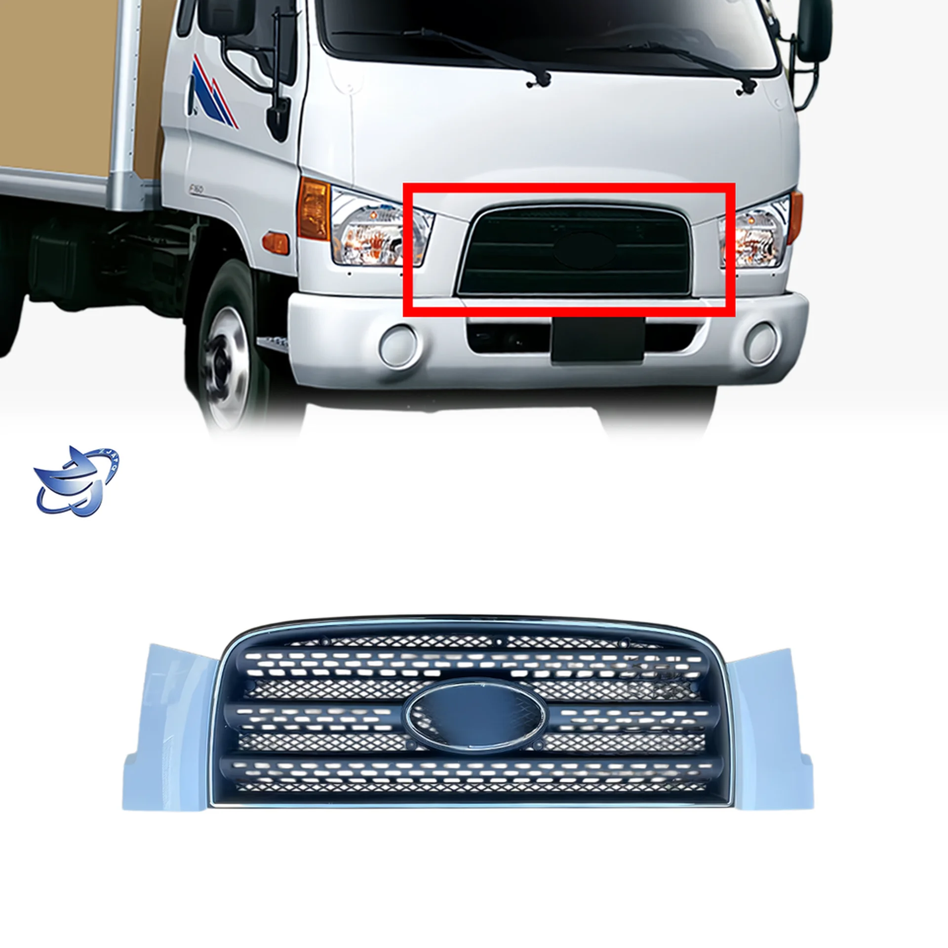 Black / White Plastic Grille for Hyundai