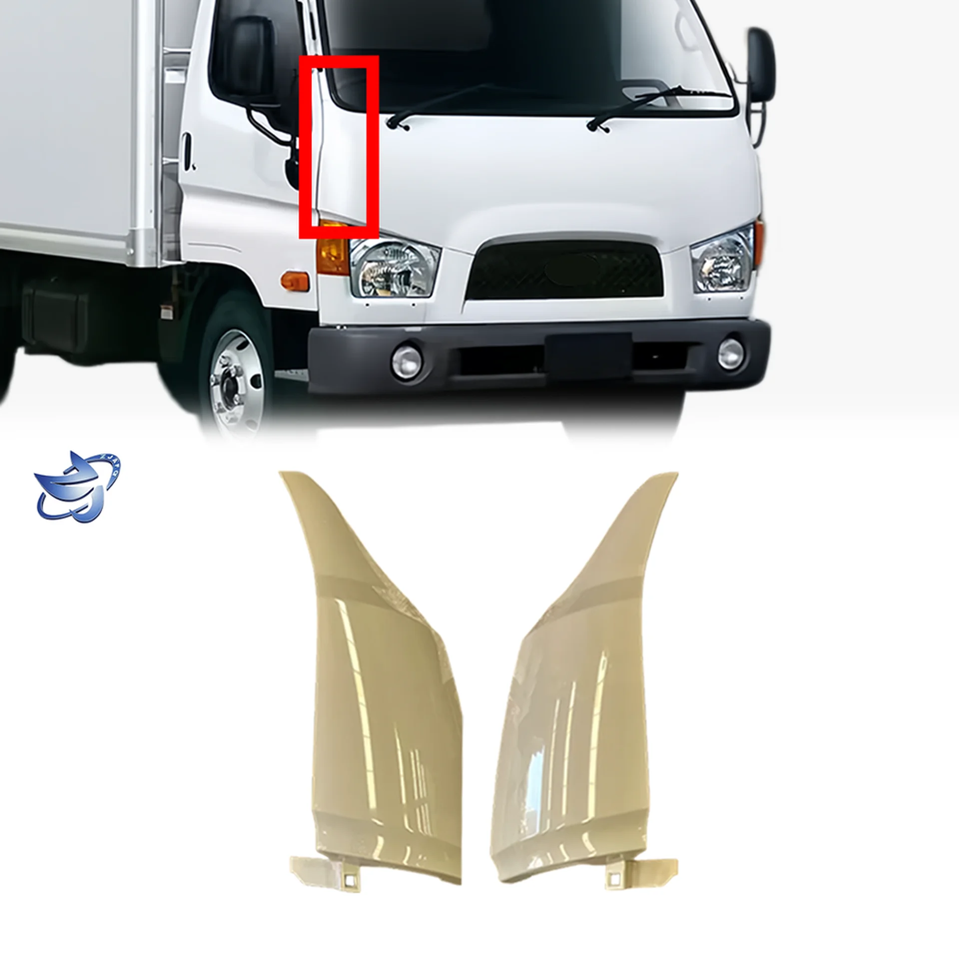Gray Plastic Corner Panel for Hyundai HD65 / HD78