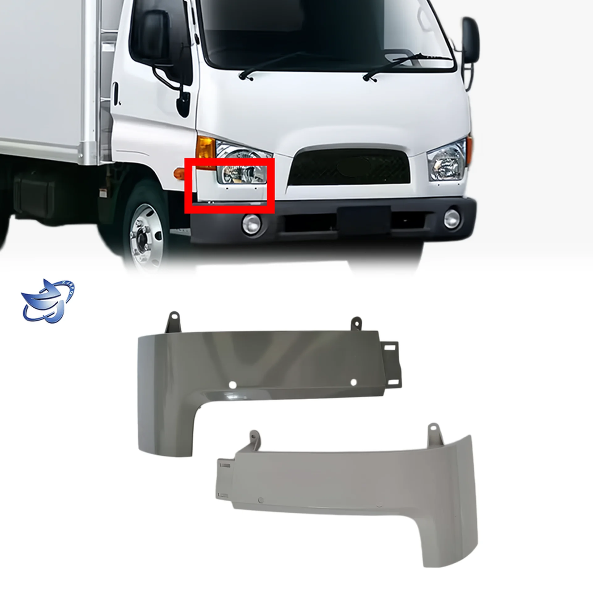 Chrome / Gray Plastic Trim / Cover for Hyundai HD65 / HD78