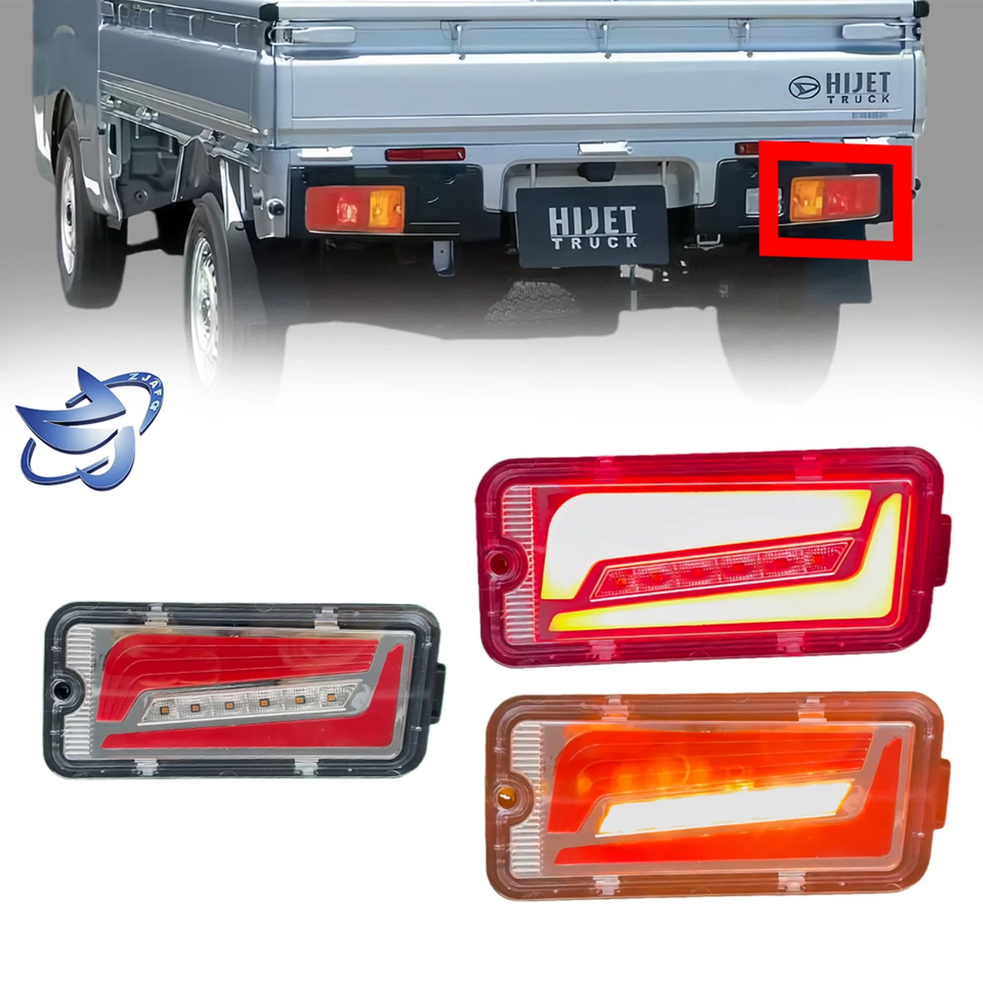 12V24V Black Plastic Tail Light for Daihatsu Hijet