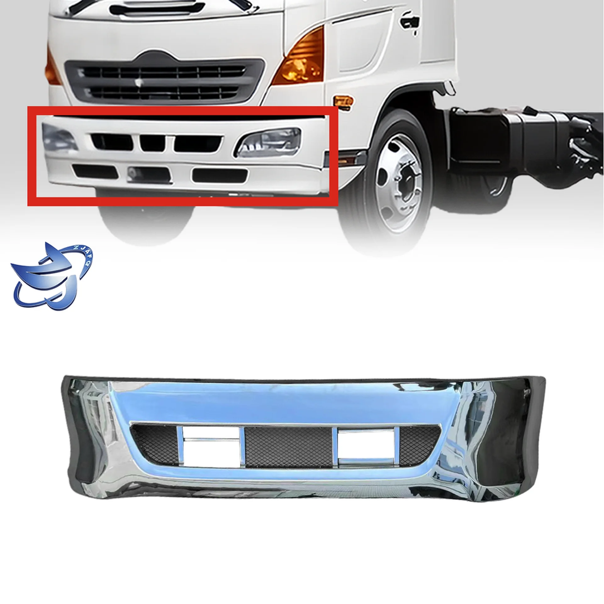 Chrome Metal Bumper for Hino