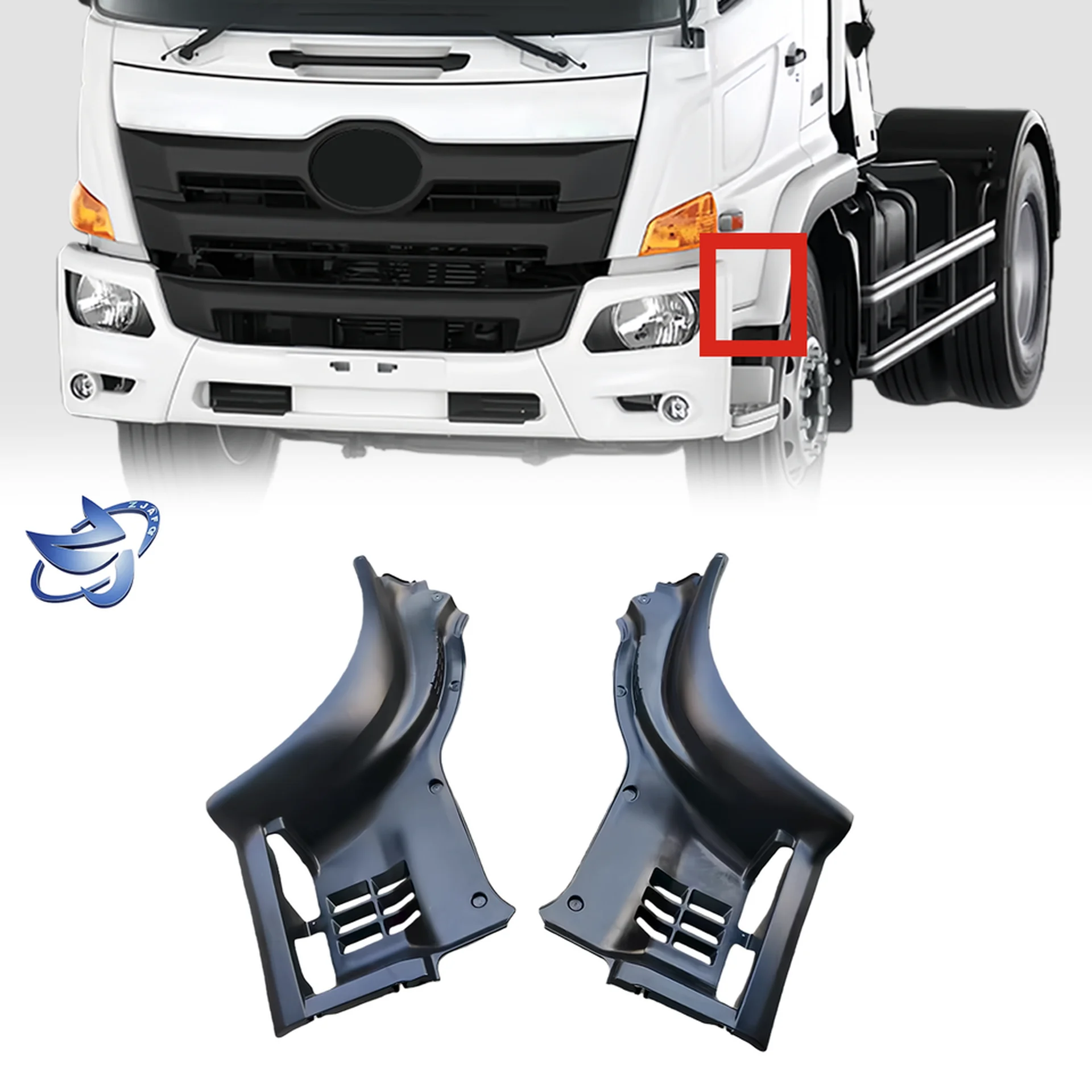 Black ABS Plastic Step Panel for Hino Victor