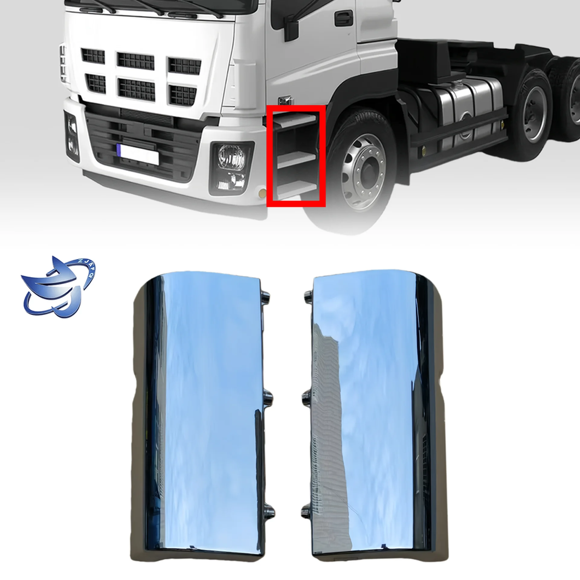 Chrome Plastic Step Panel for Isuzu Giga 2010-2012