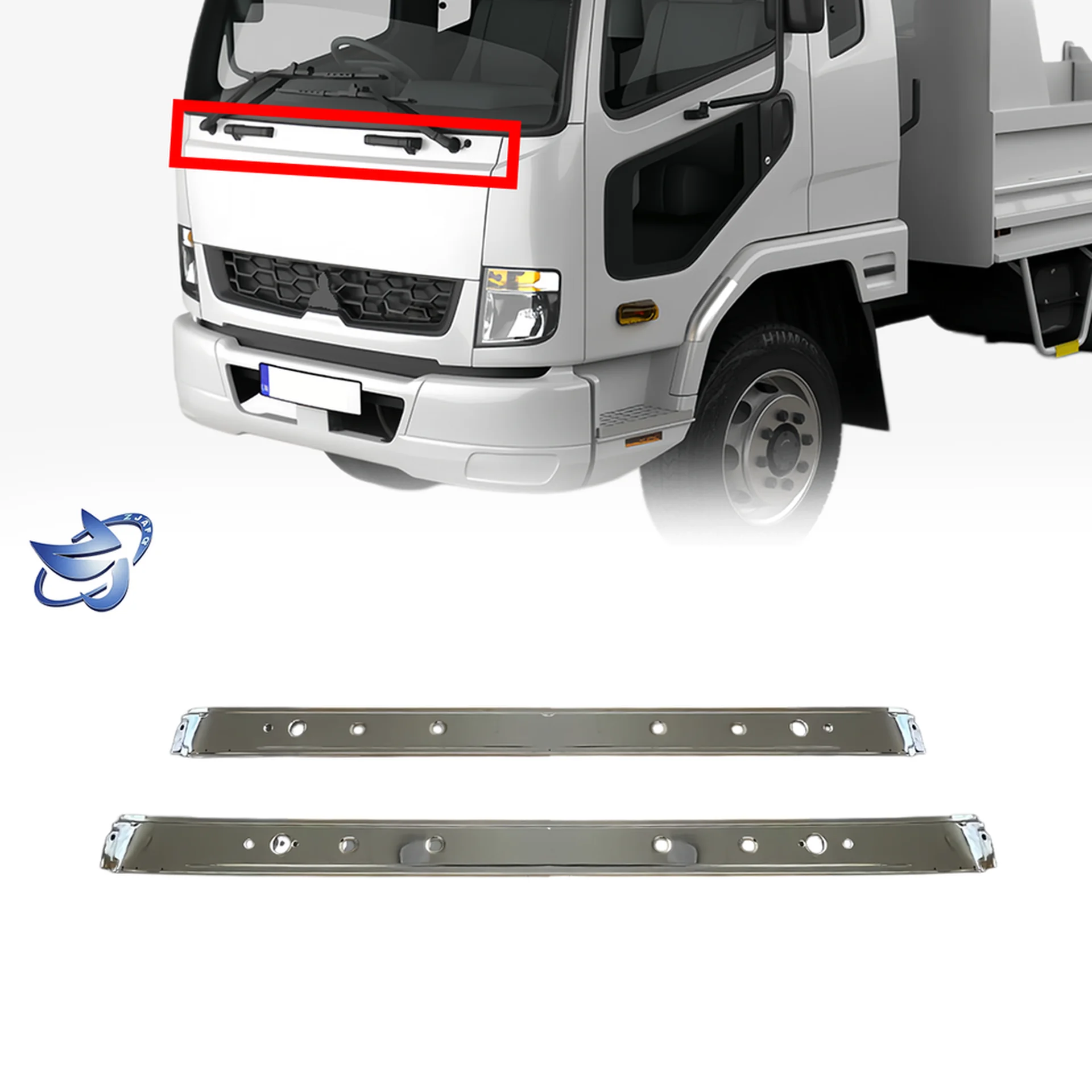 180/200CM Chrome Plastic Wiper Panel / Arm for Mitsubishi FM1524 / FM65F