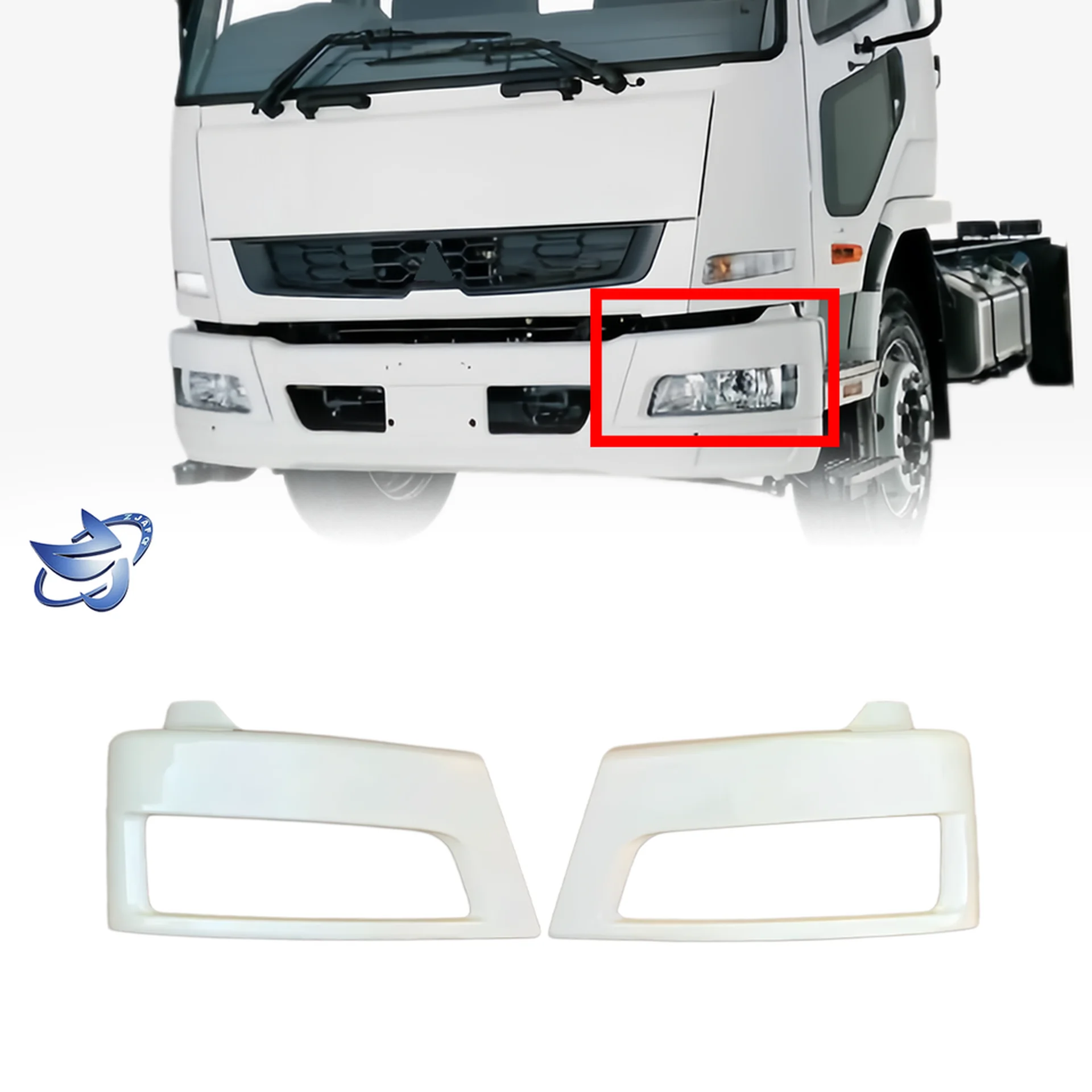 27*59CM White Plastic Head Lamp for Mitsubishi FM1524 / FM65F