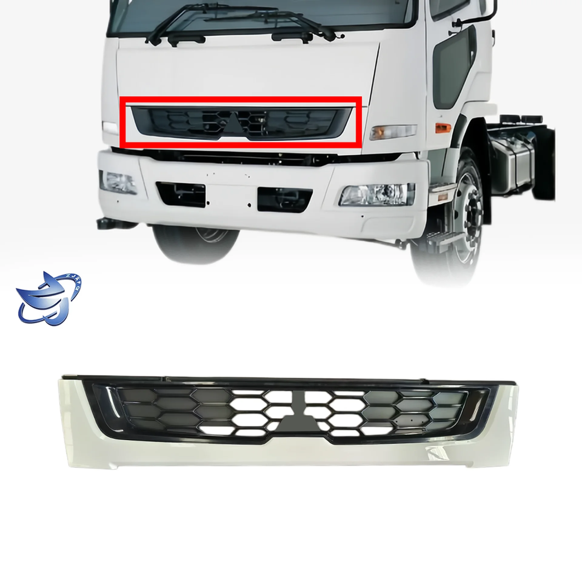 Black / White Plastic Grille for Mitsubishi FM1524 / FM65F