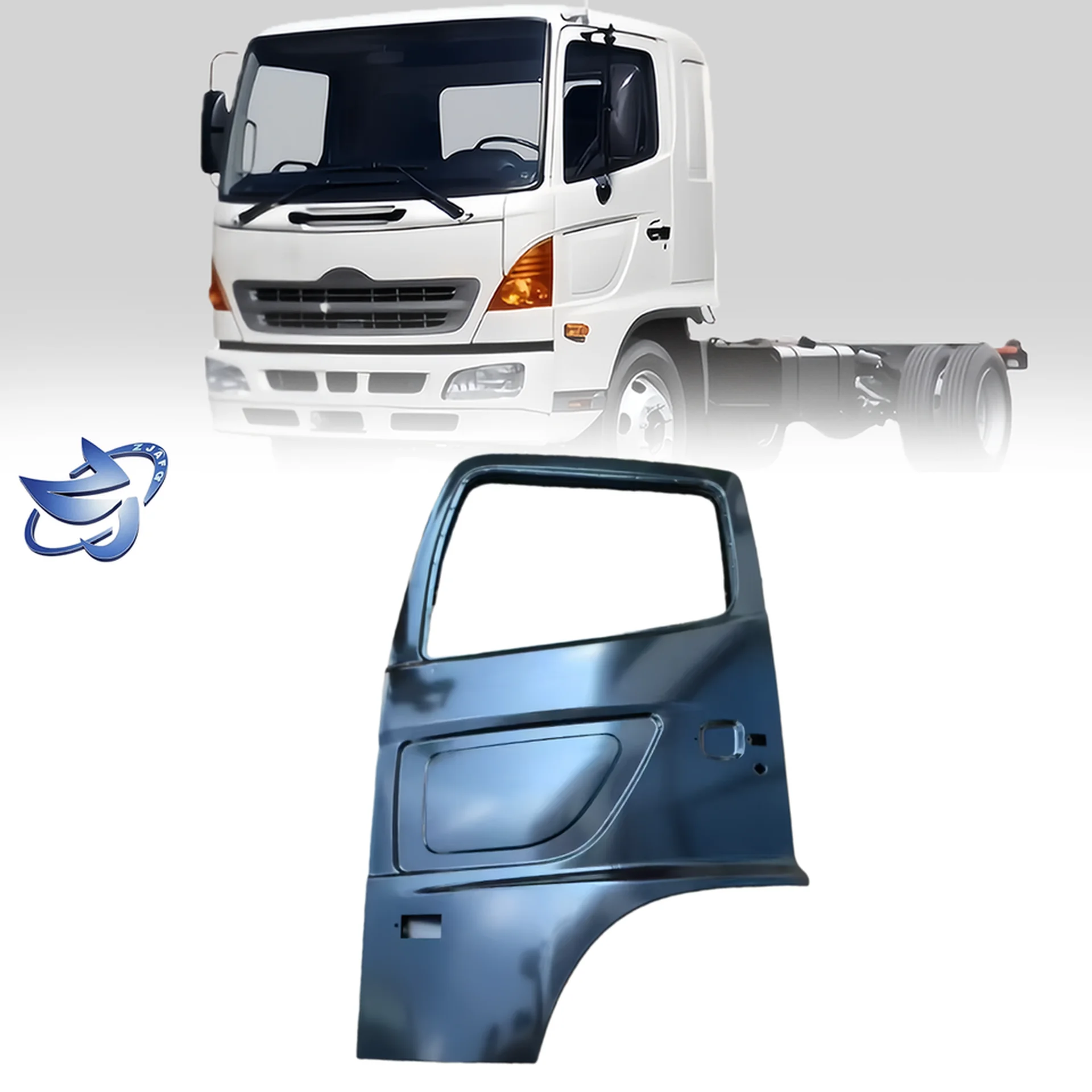 Black Metal Door for Hino Mega 500
