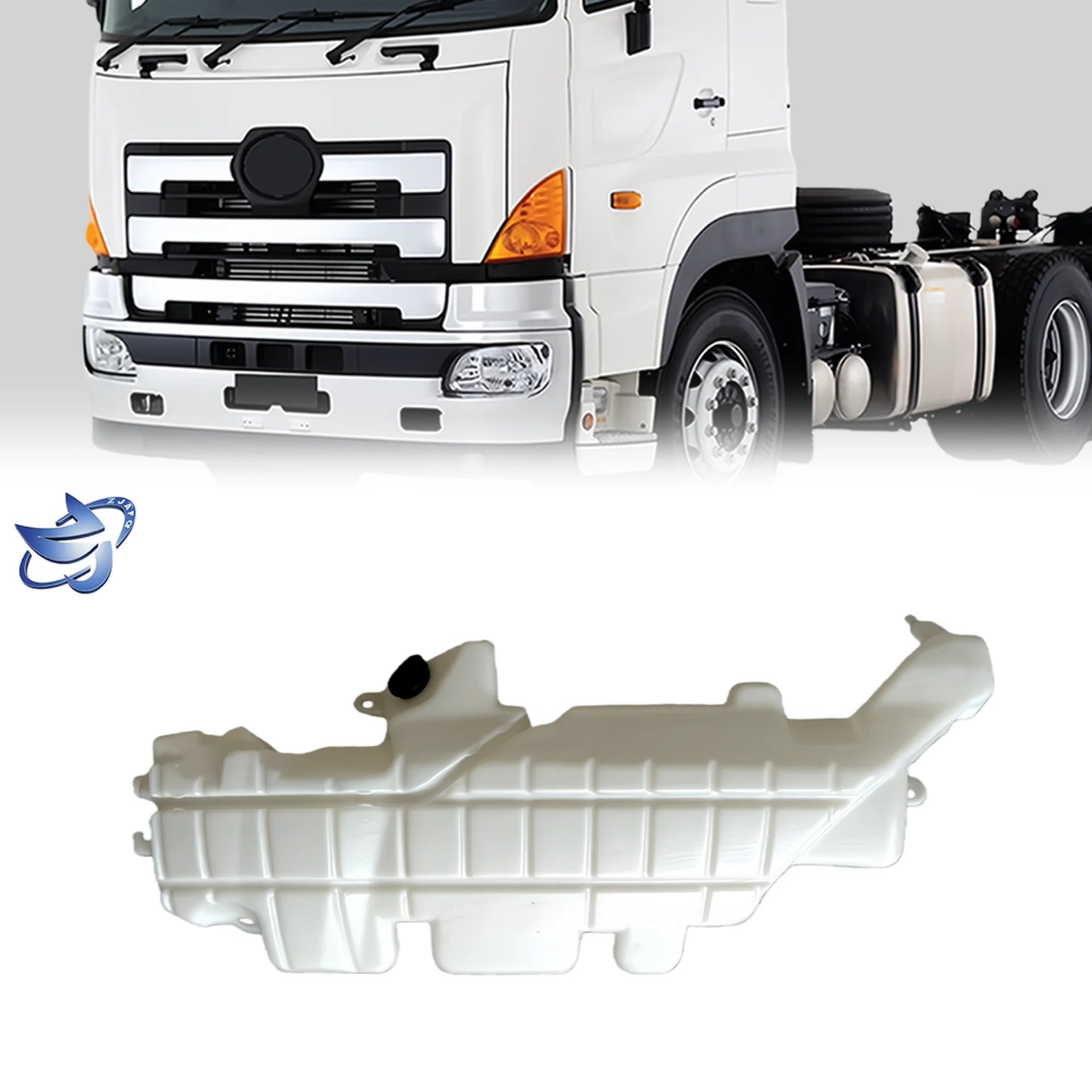 White Plastic Radiator Panel for Hino Mega 700