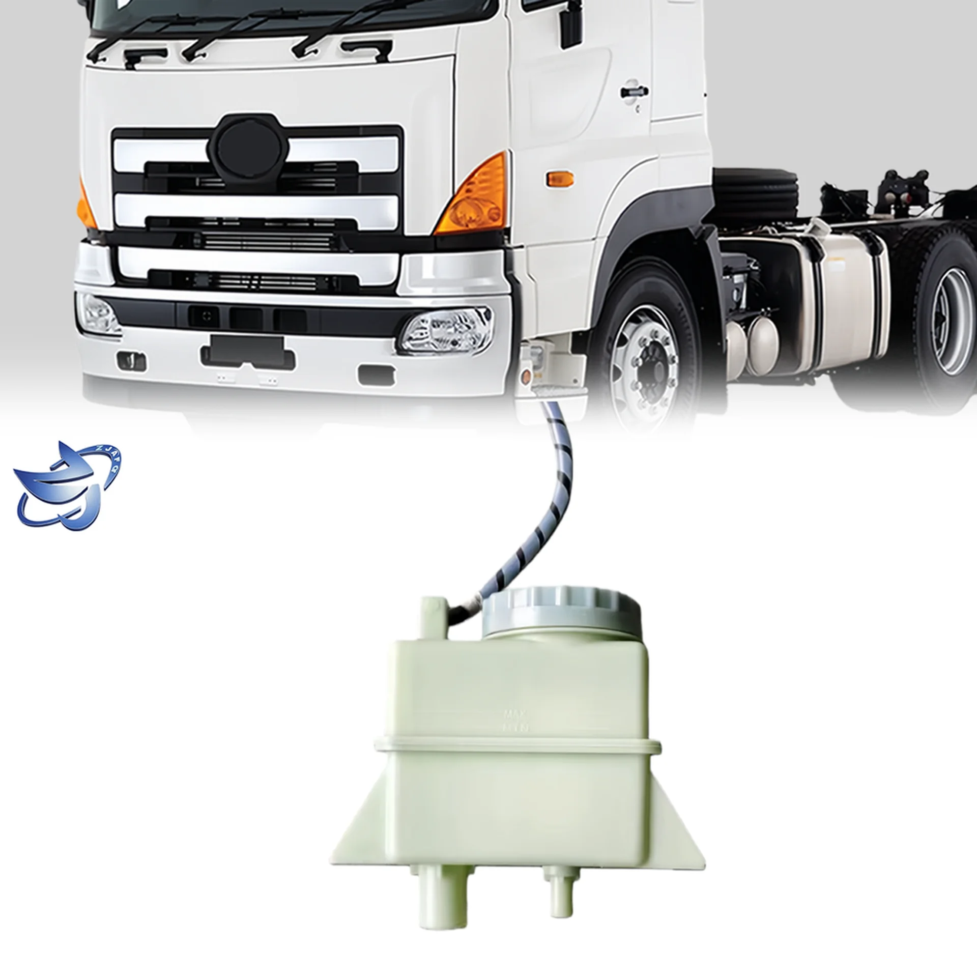 White Plastic Radiator Panel for Hino Mega 700