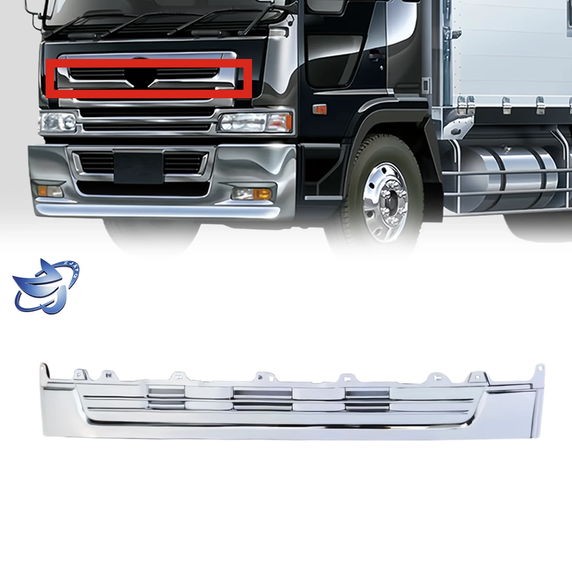 165CM Chrome Plastic Grille for Hino Profia