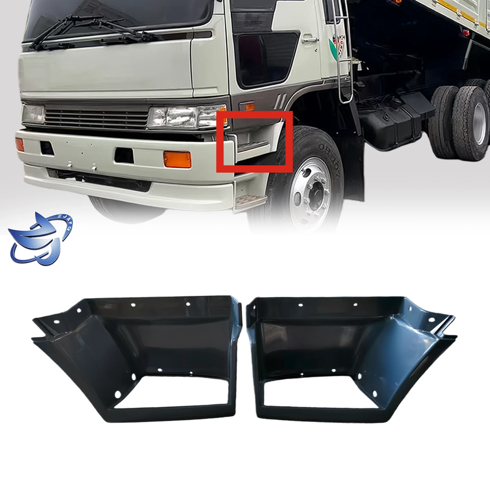 48*37*33CM Black / Gray Plastic Step Panel for Hino FM3M / FM2K