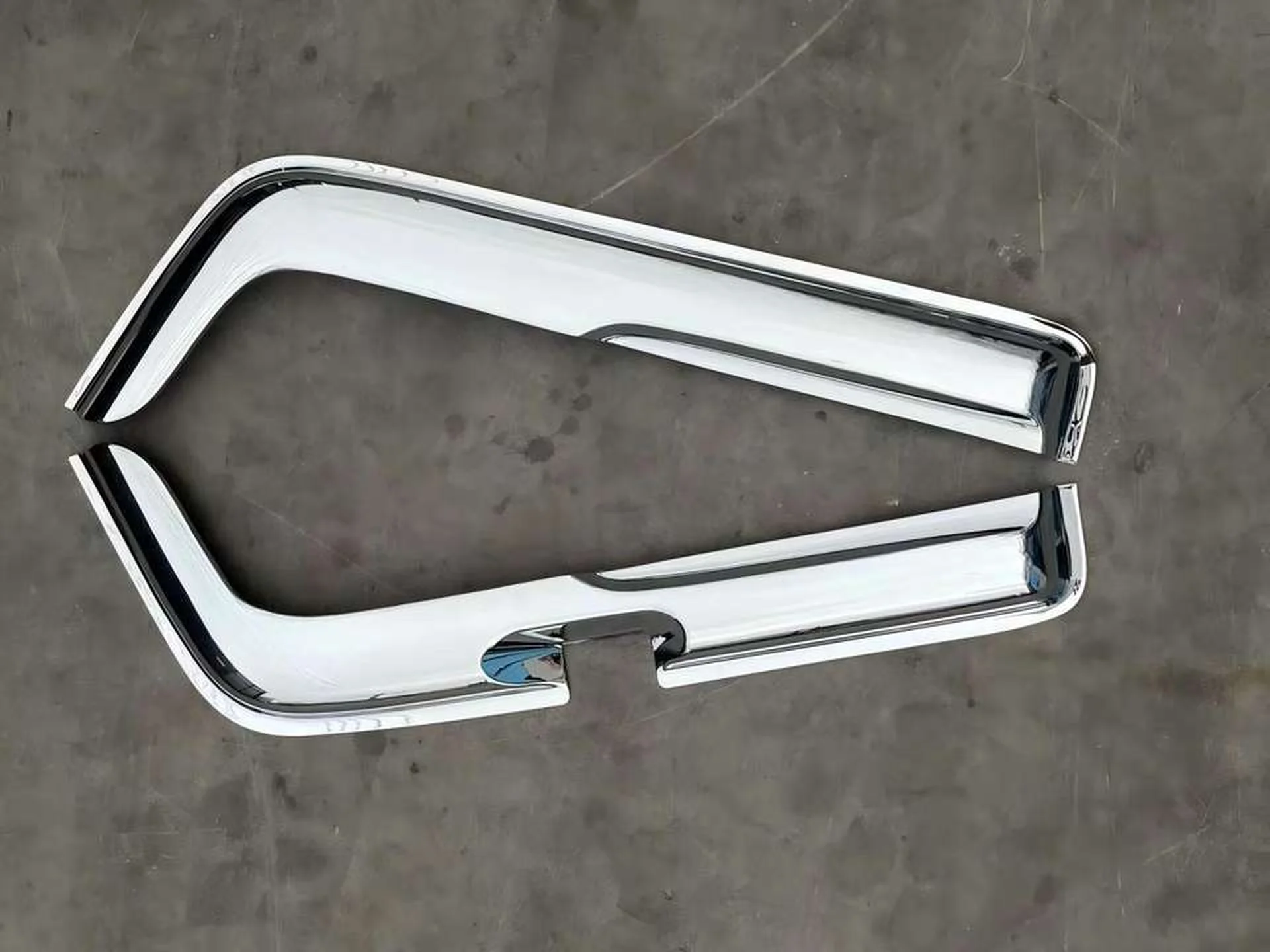 94CM Chrome / Black Plastic Rain Shield / Visor for Hino FM3M / FM2K