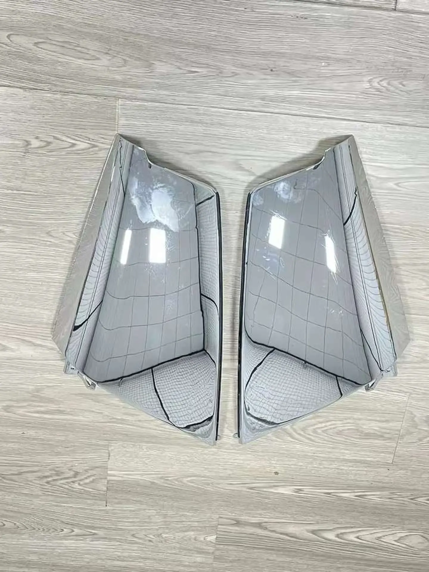 35.5CM Chrome Plastic Corner Panel for Isuzu NQR 600P
