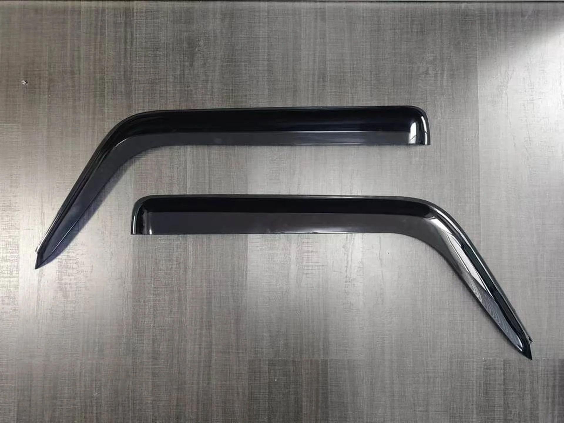 Chrome / Black Plastic Rain Shield / Visor for Isuzu NQR 600P