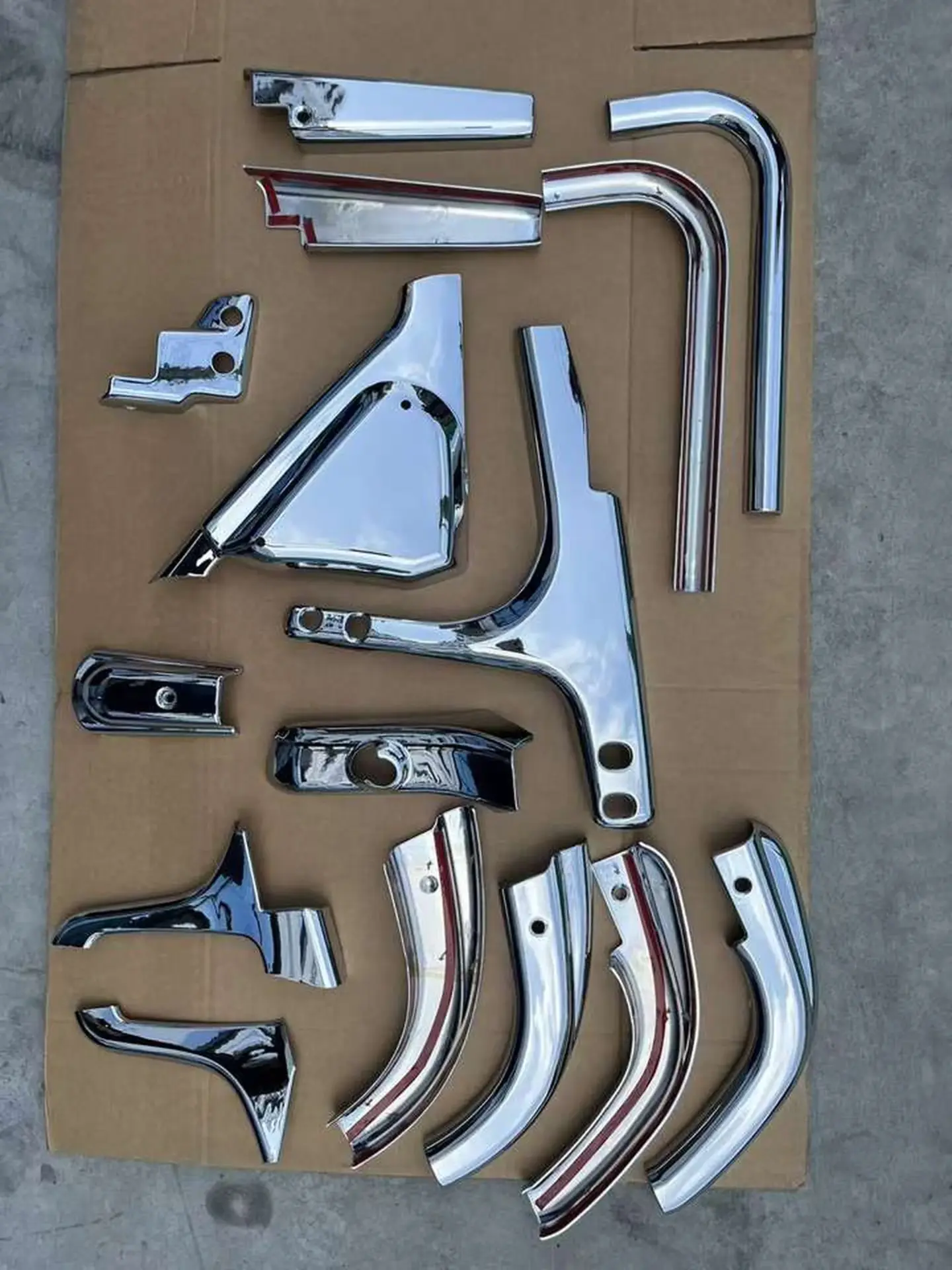Chrome Plastic Mirror / Mirror Cover for Mitsubishi Fuso F380
