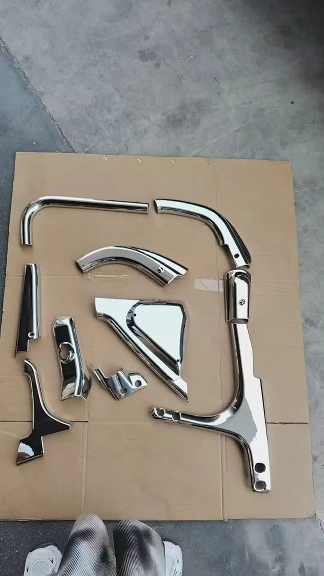 Chrome Plastic Mirror / Mirror Cover for Mitsubishi Fuso F420